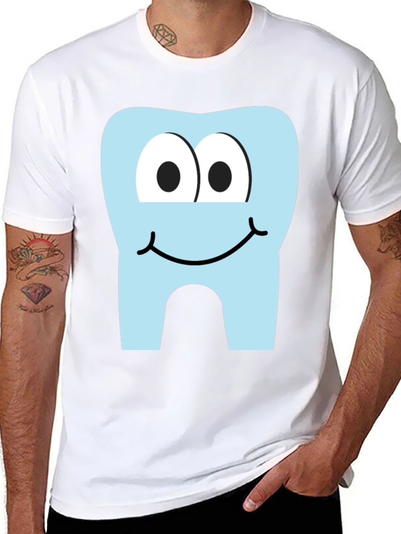 Cartoon Tooth Graphic Tee