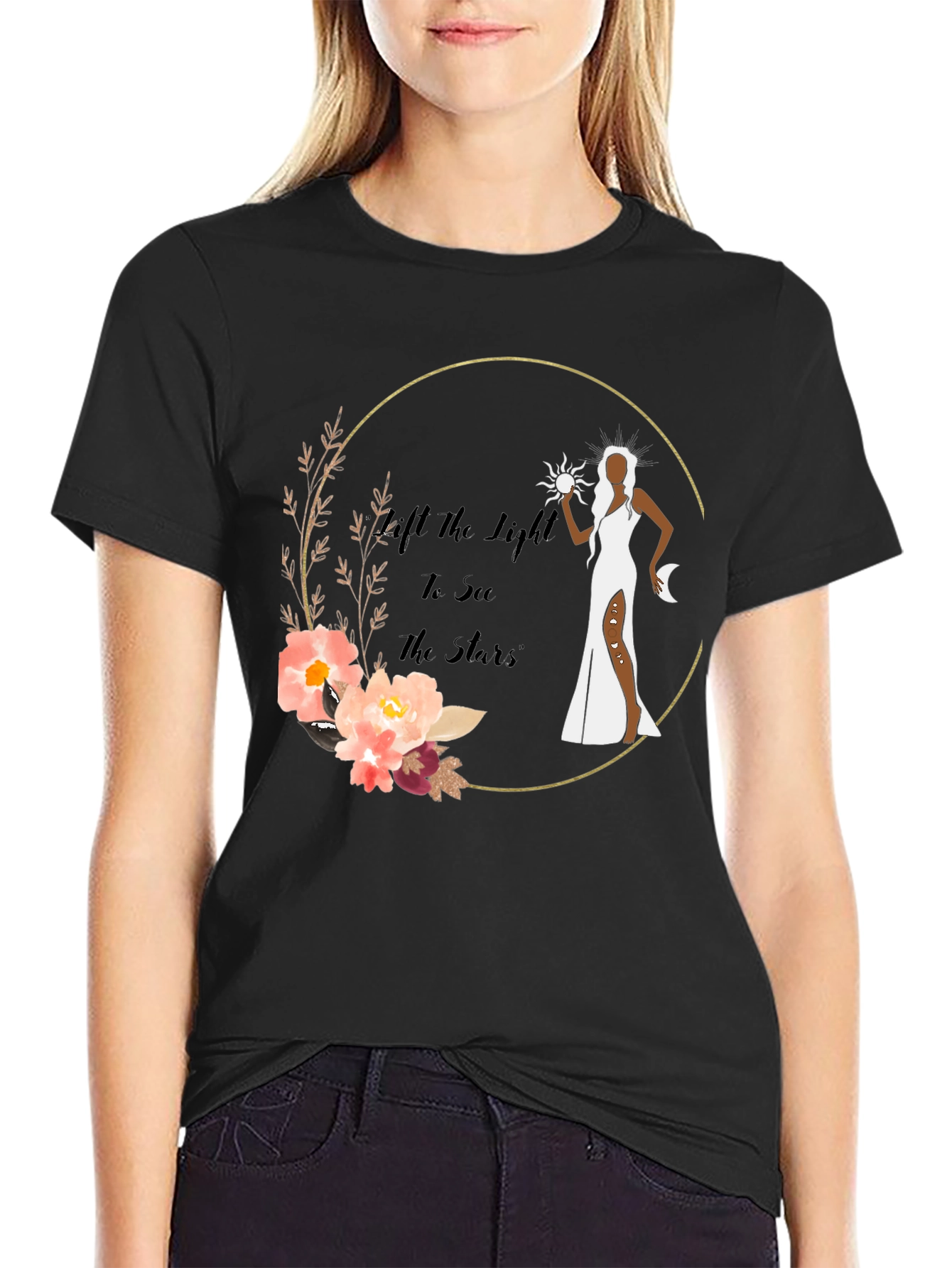 Celestial Goddess Graphic T-Shirt