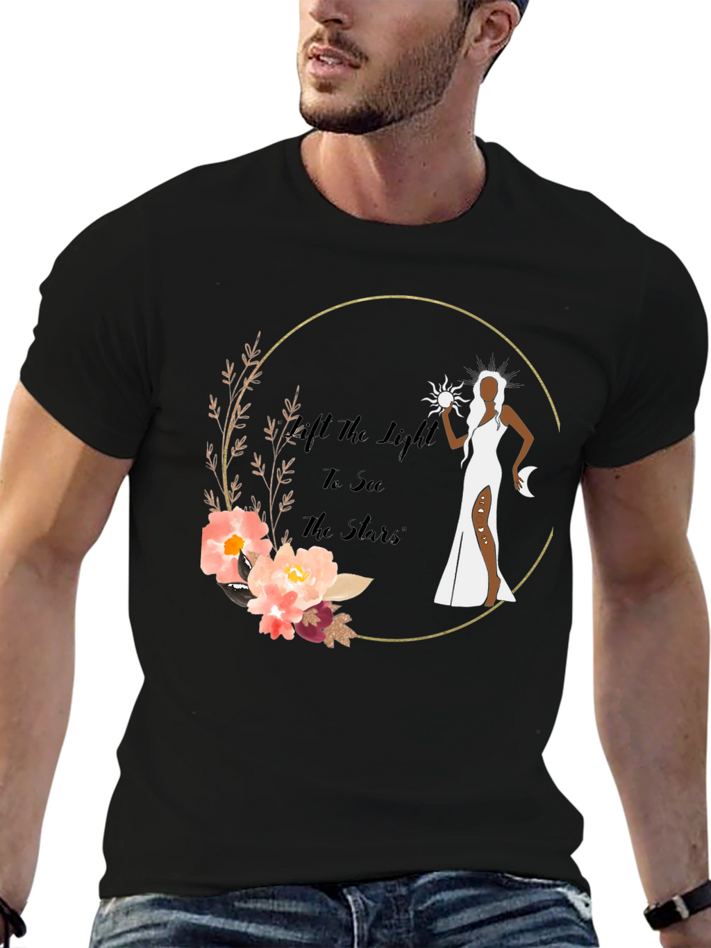 Celestial Goddess Graphic T-Shirt