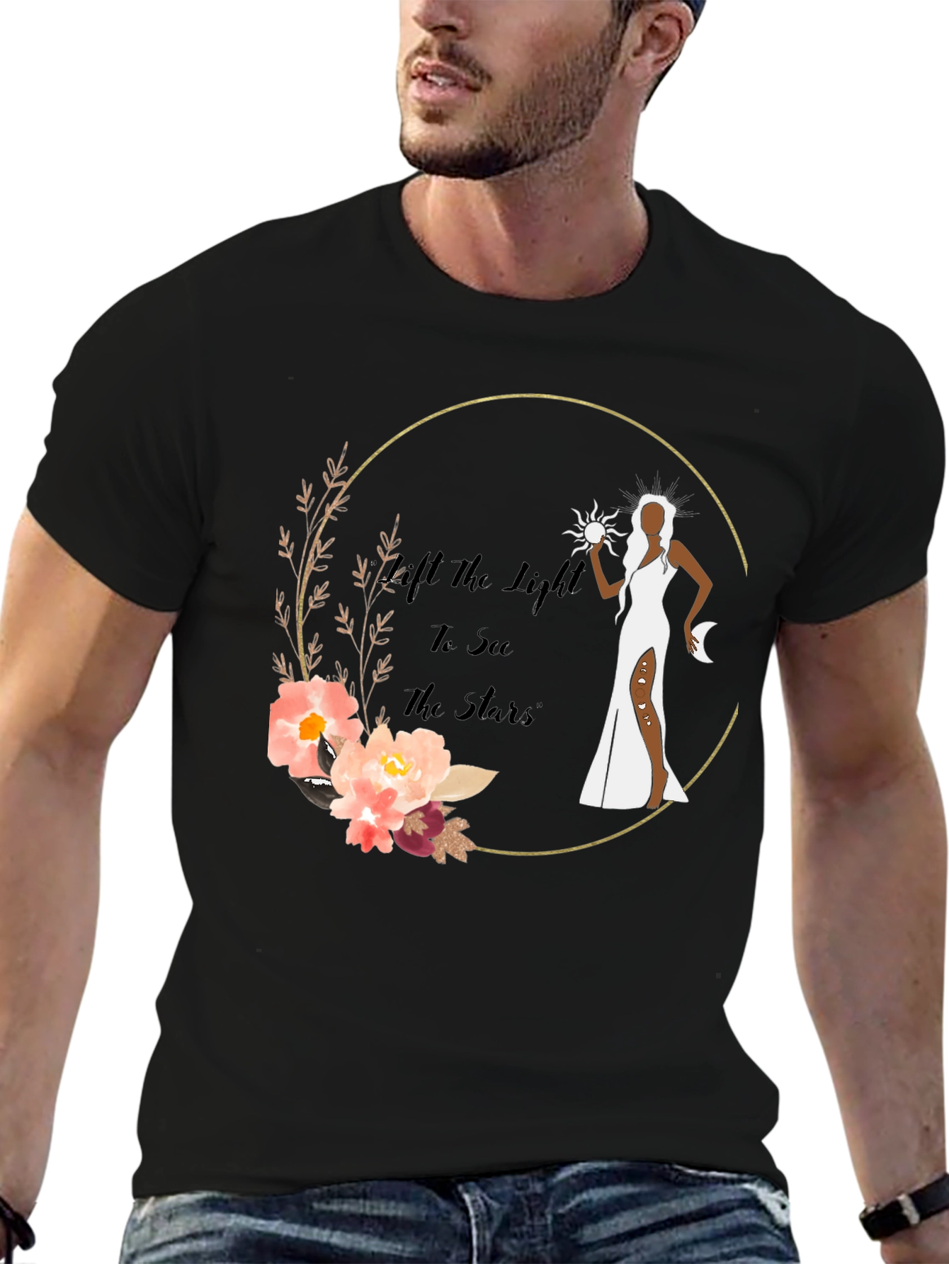 Celestial Goddess Graphic T-Shirt