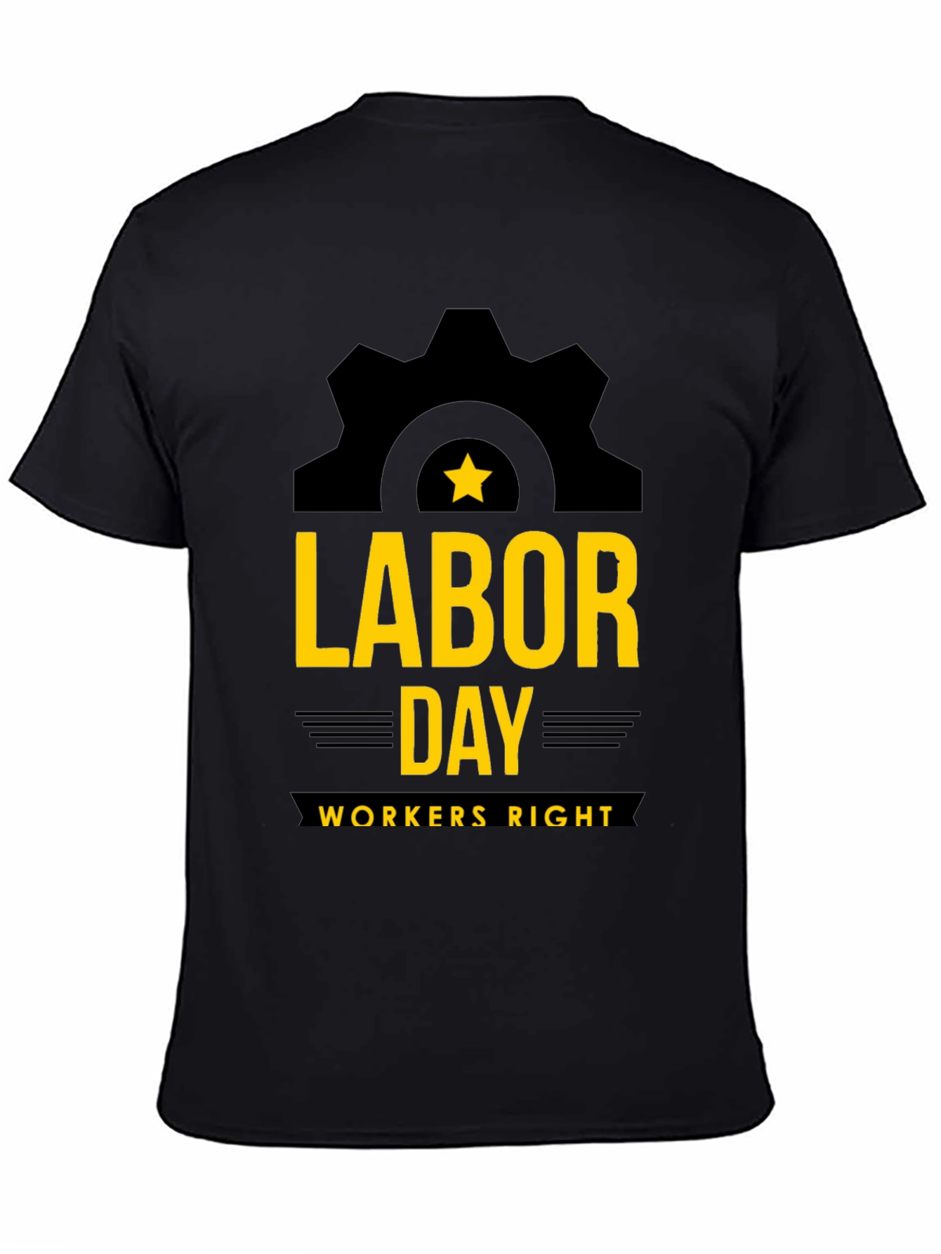 Labor Day Workers Right Graphic Tee - Black
