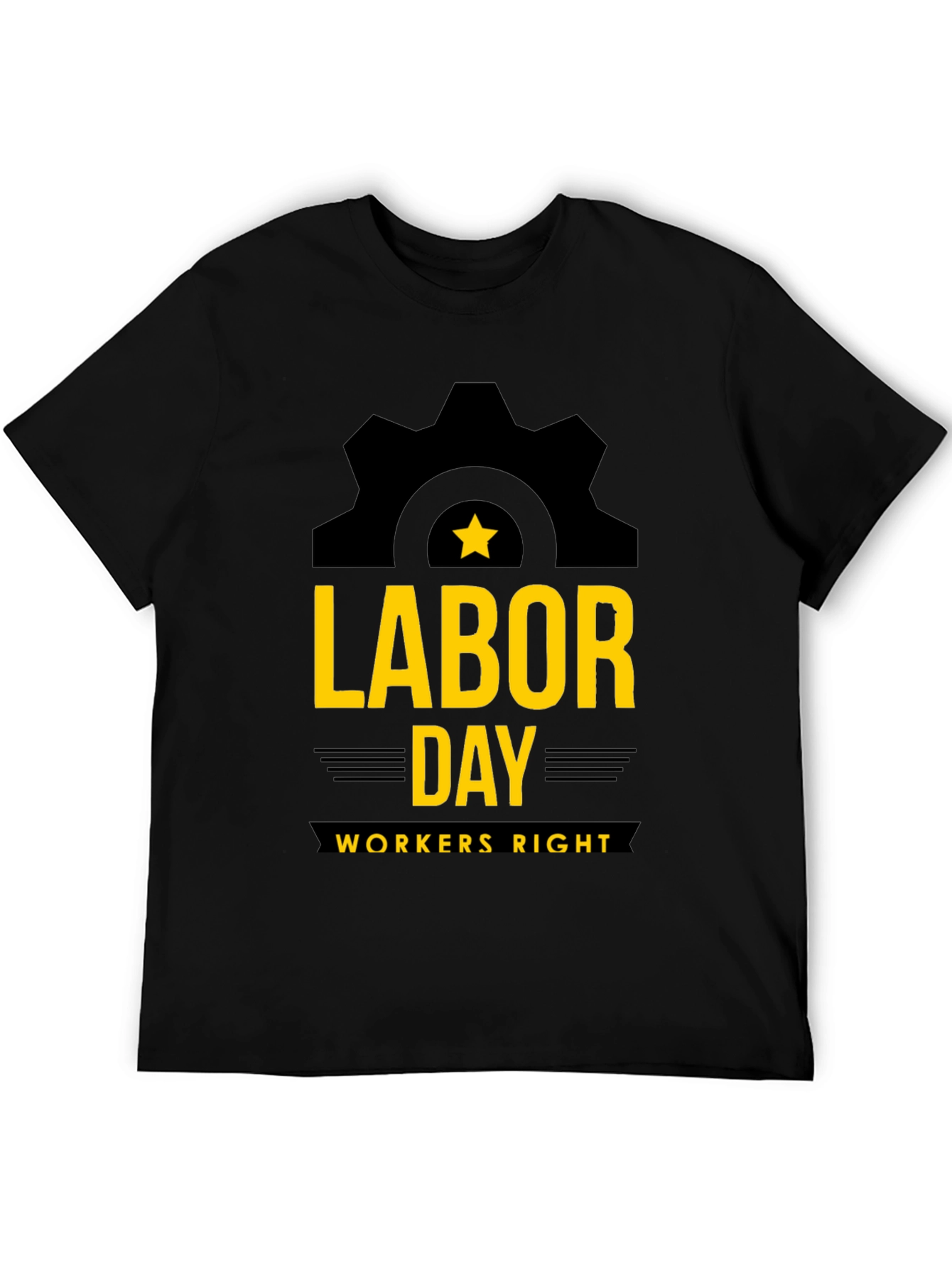 Labor Day Workers Right Graphic Tee - Black