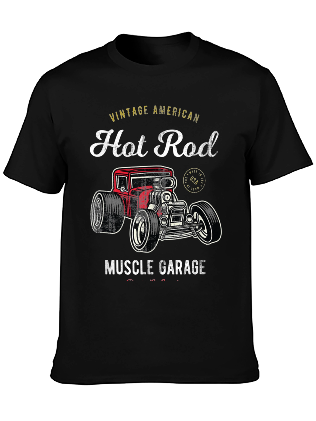 Vintage American Hot Rod Muscle Garage T-Shirt