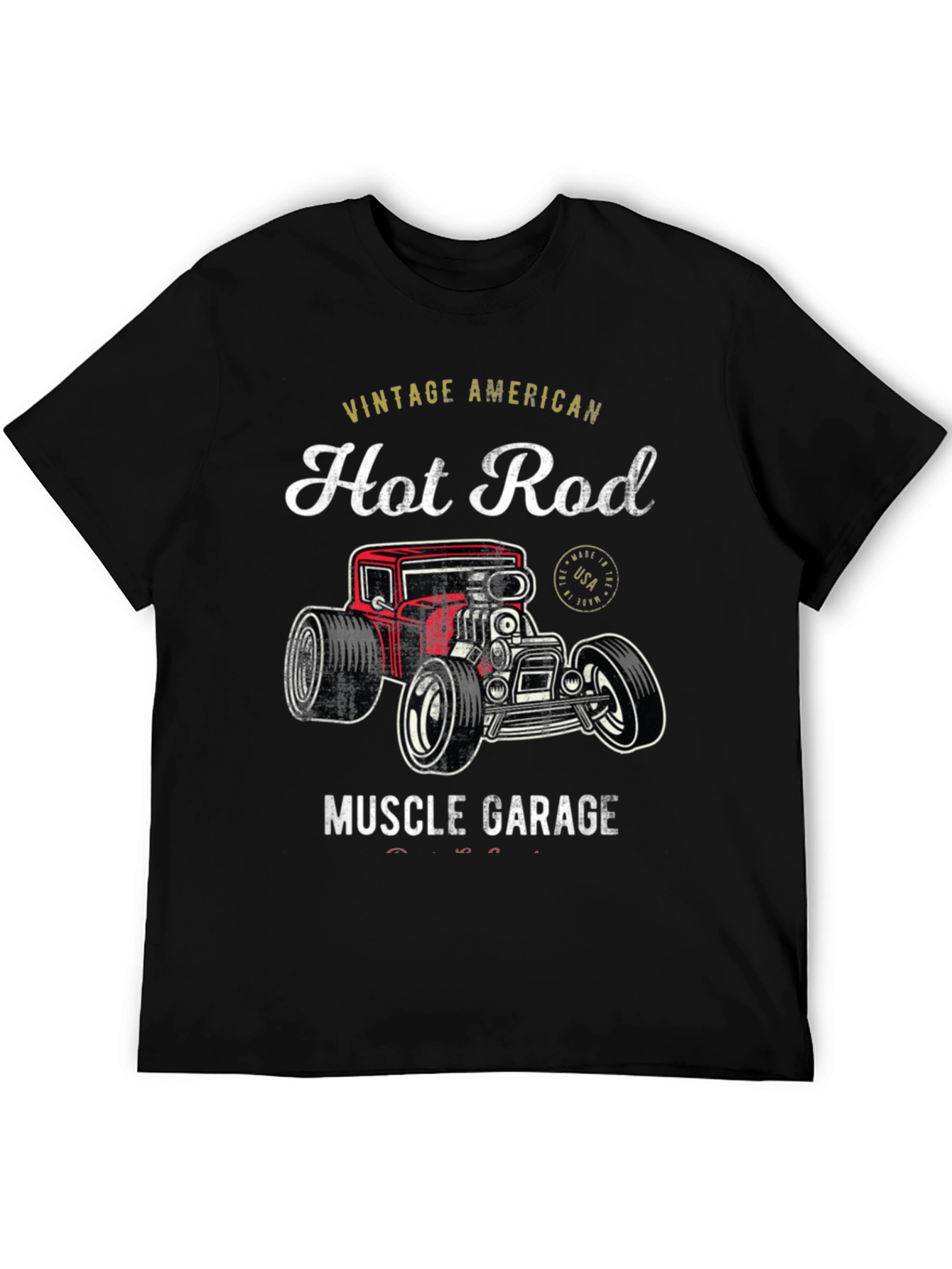 Vintage American Hot Rod Muscle Garage T-Shirt