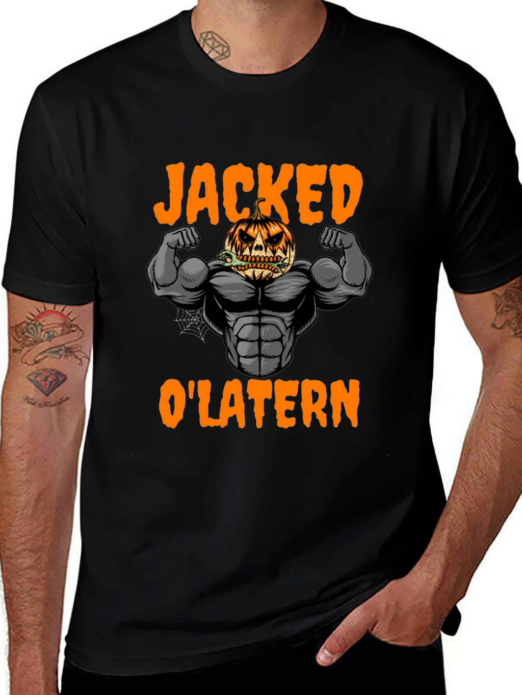 Jacked OLantern Halloween Graphic Tee