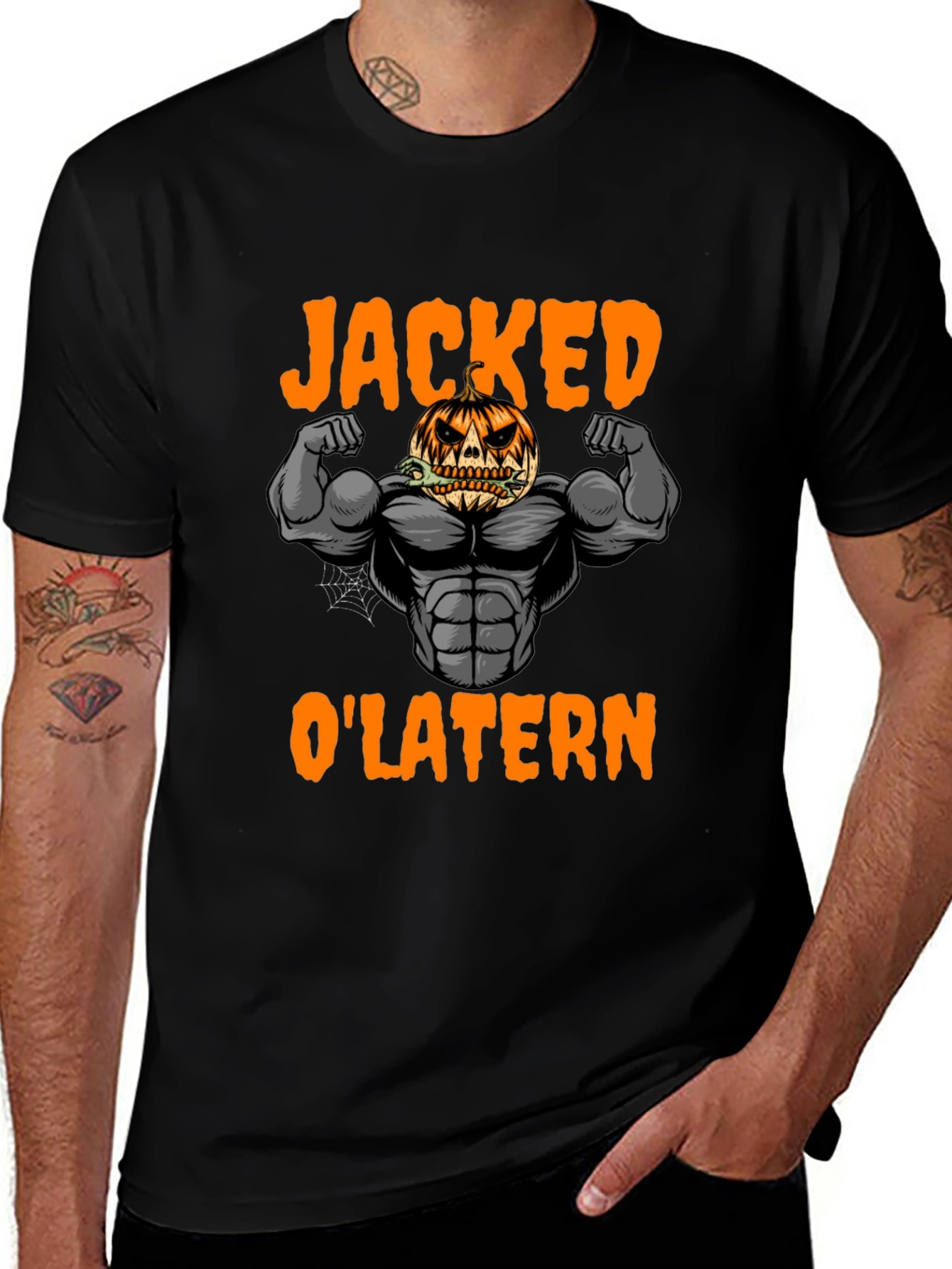 Jacked OLantern Halloween Graphic Tee