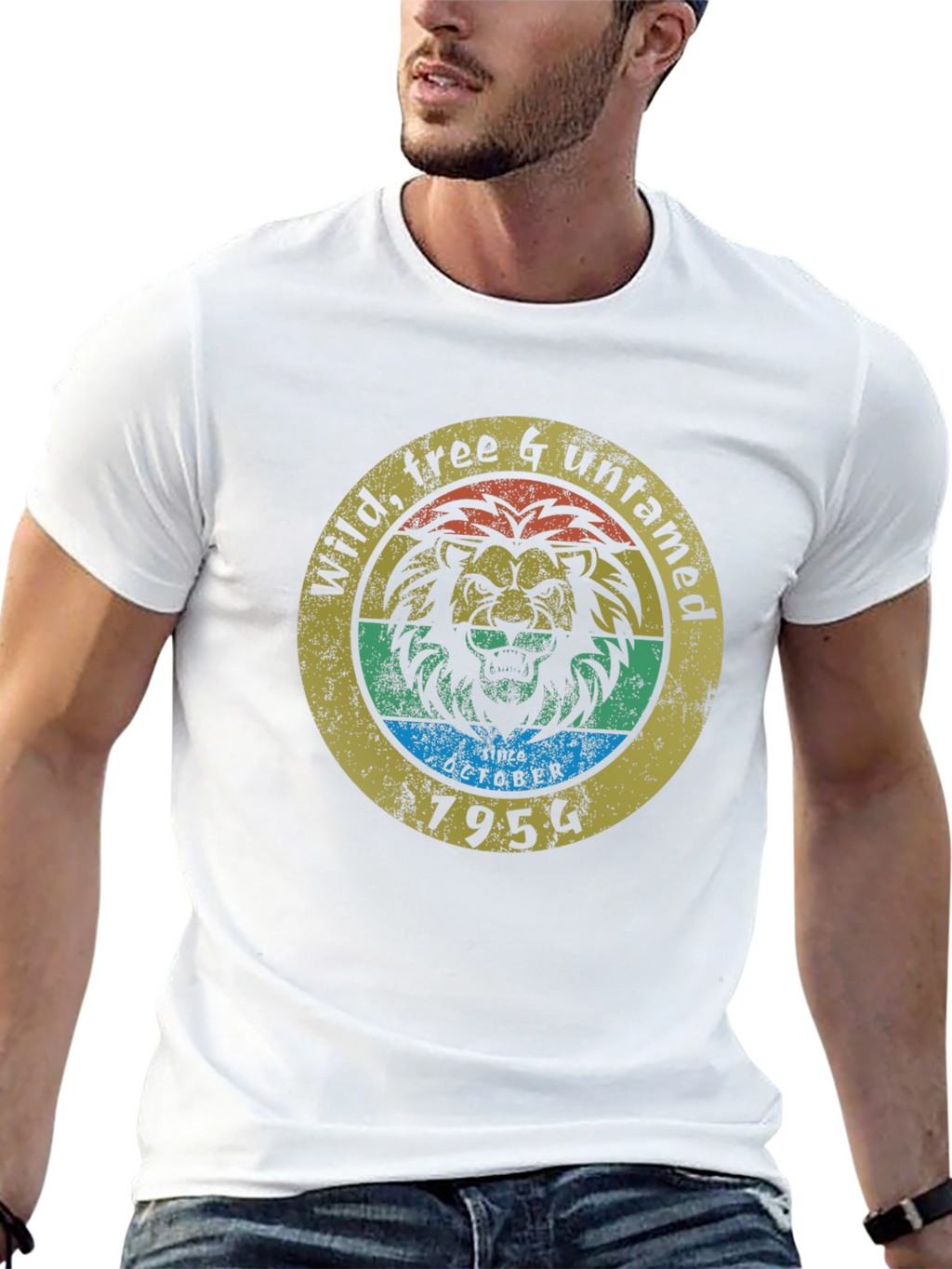 Wild Free Untamed Lion Graphic Tee