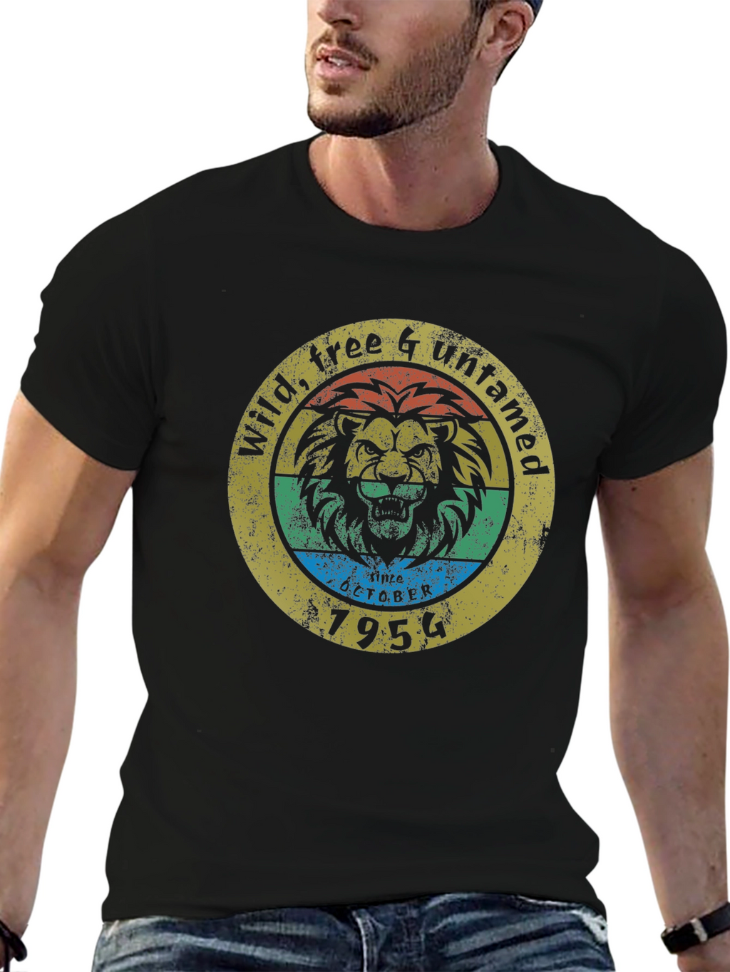 Wild Free Untamed Lion Graphic Tee