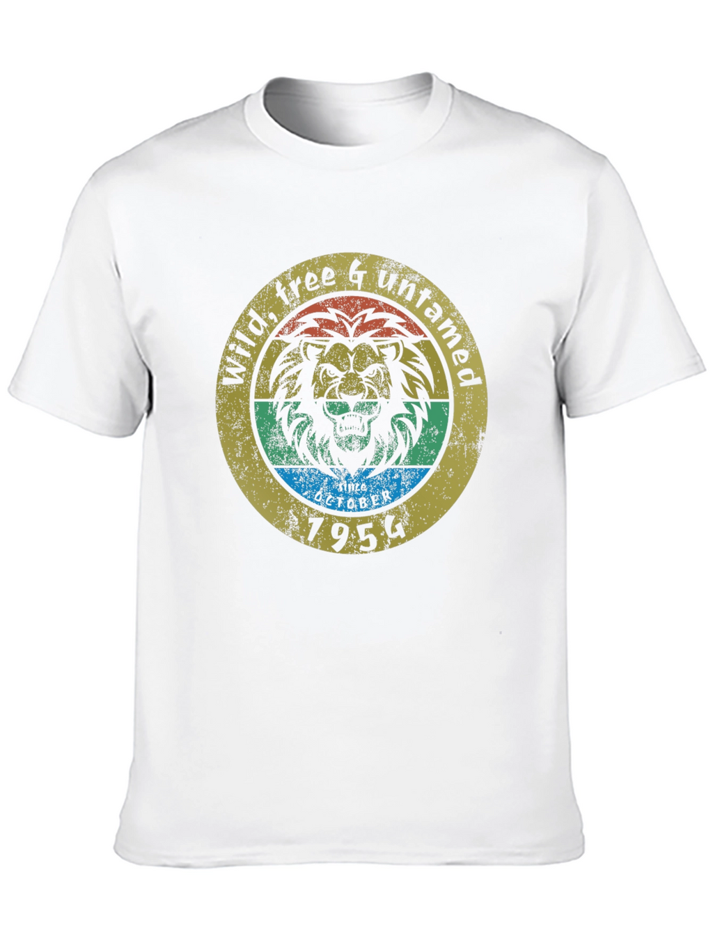 Wild Free Untamed Lion Graphic Tee