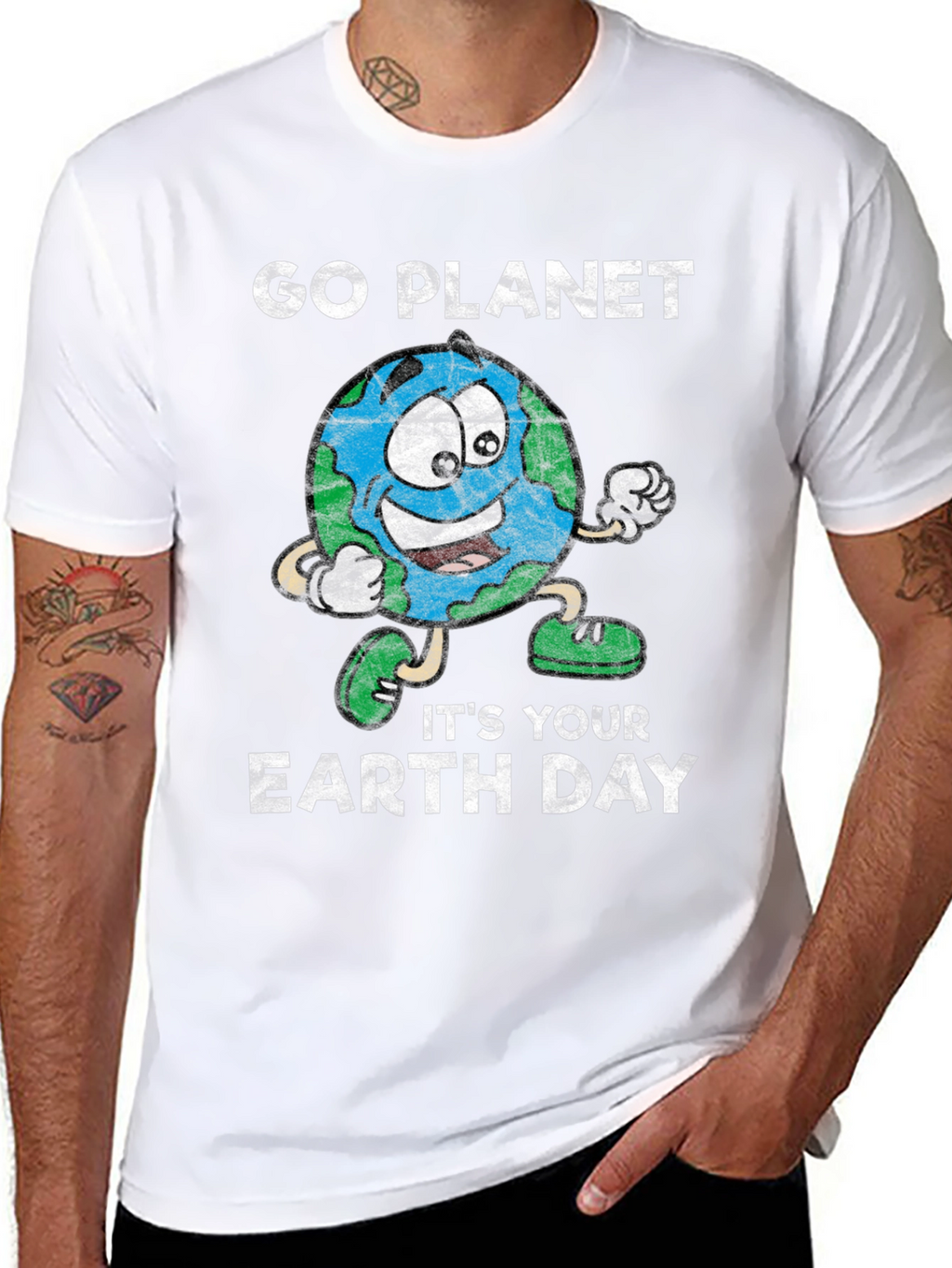 Go Planet! Earth Day Graphic T-Shirt