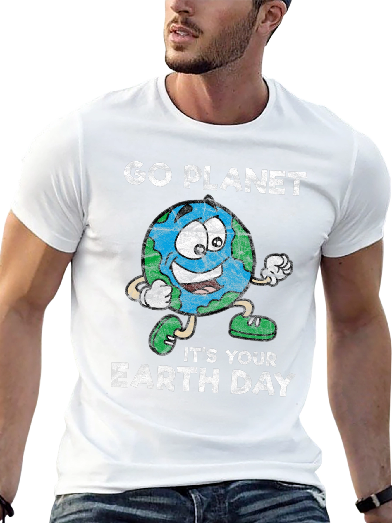 Go Planet! Earth Day Graphic T-Shirt