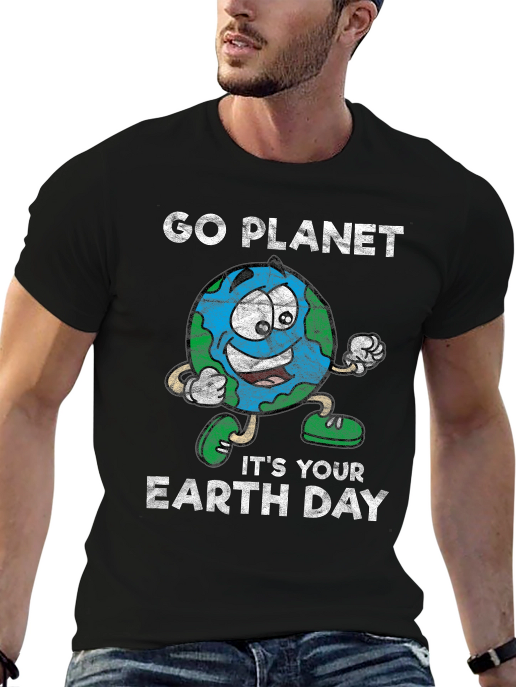 Go Planet! Earth Day Graphic T-Shirt