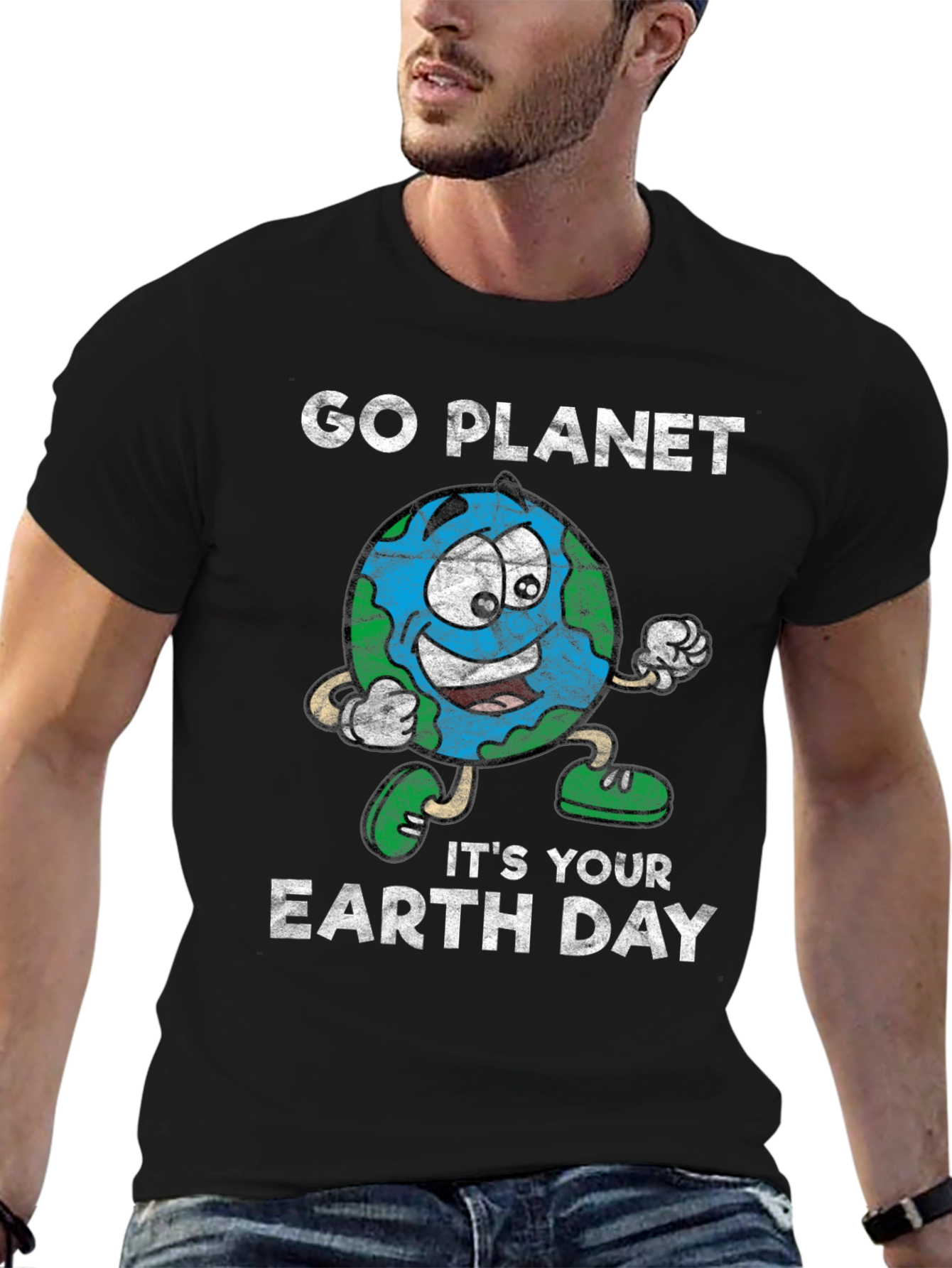 Go Planet! Earth Day Graphic T-Shirt