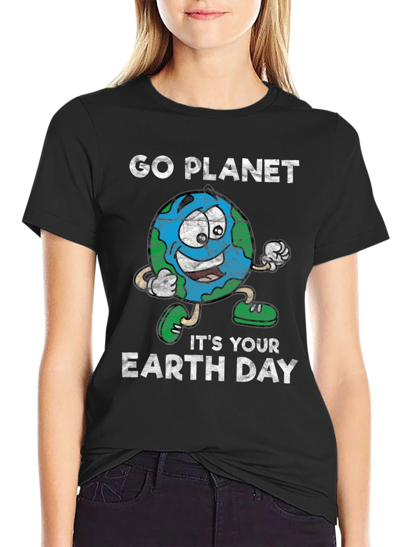 Go Planet! Earth Day Graphic T-Shirt