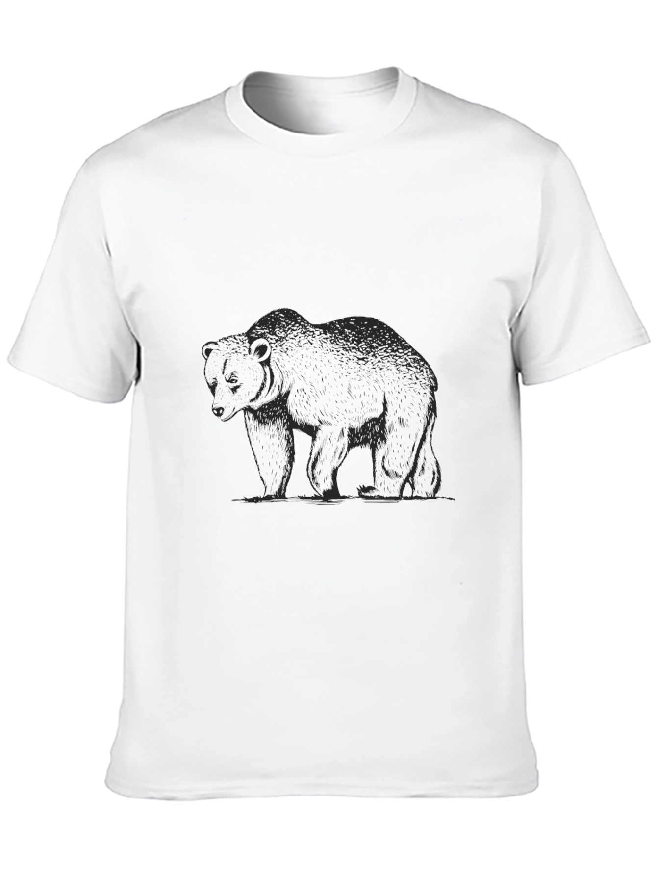 Bear Graphic Black T-Shirt