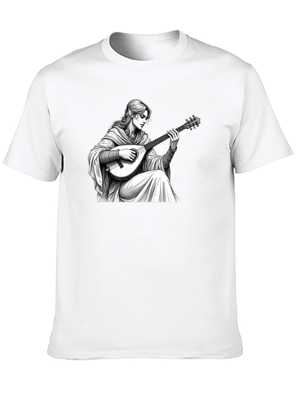 Bard Graphic Tee - Fantasy Musician T-Shirt