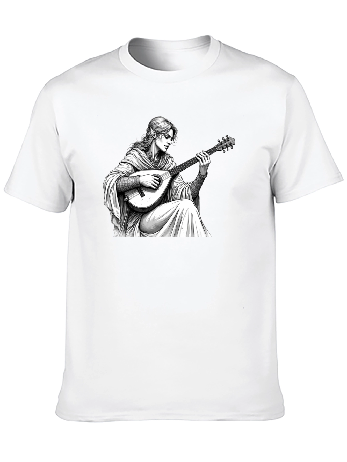 Bard Graphic Tee - Fantasy Musician T-Shirt