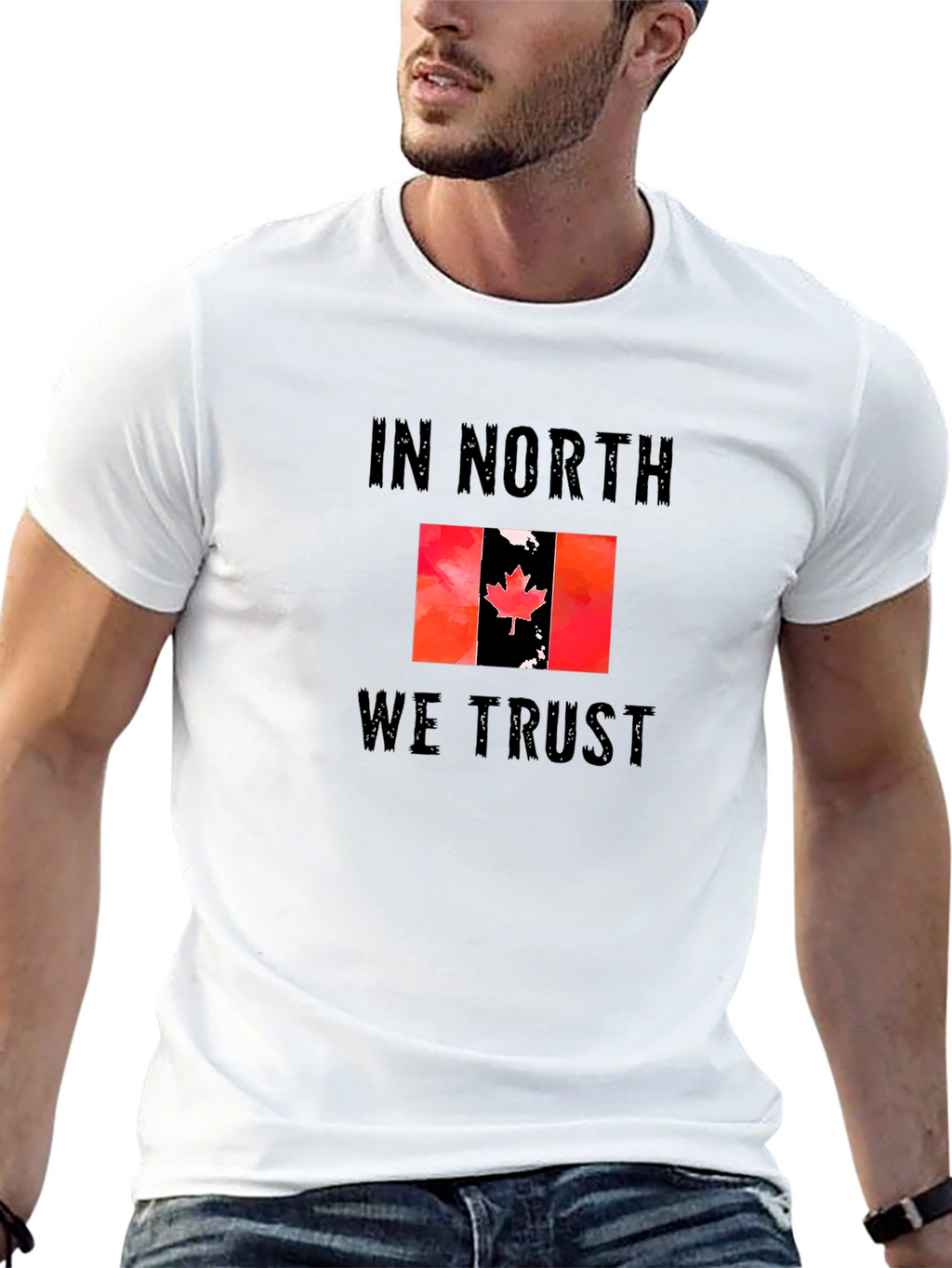In North We Trust Canada Flag T-Shirt