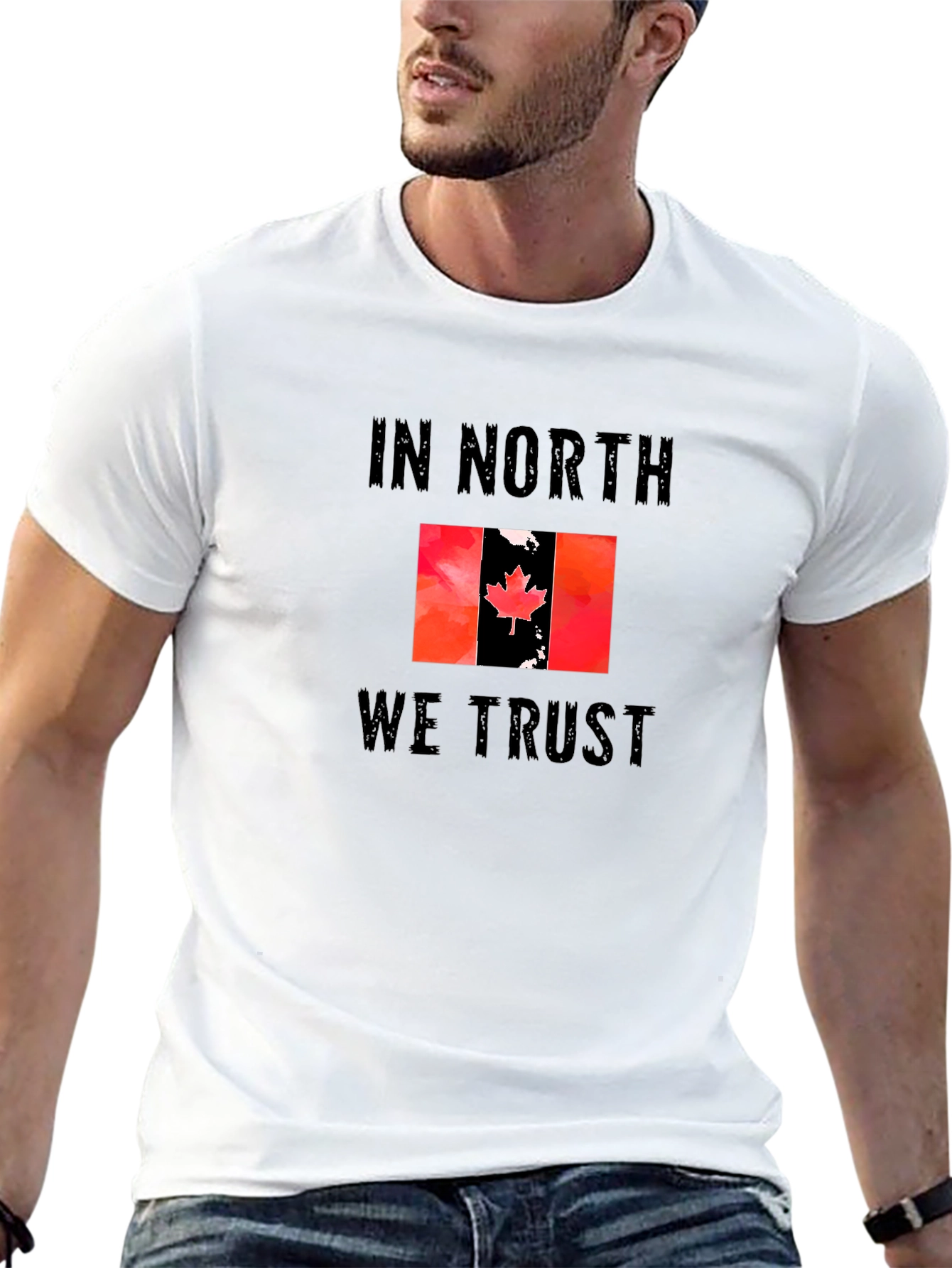 In North We Trust Canada Flag T-Shirt