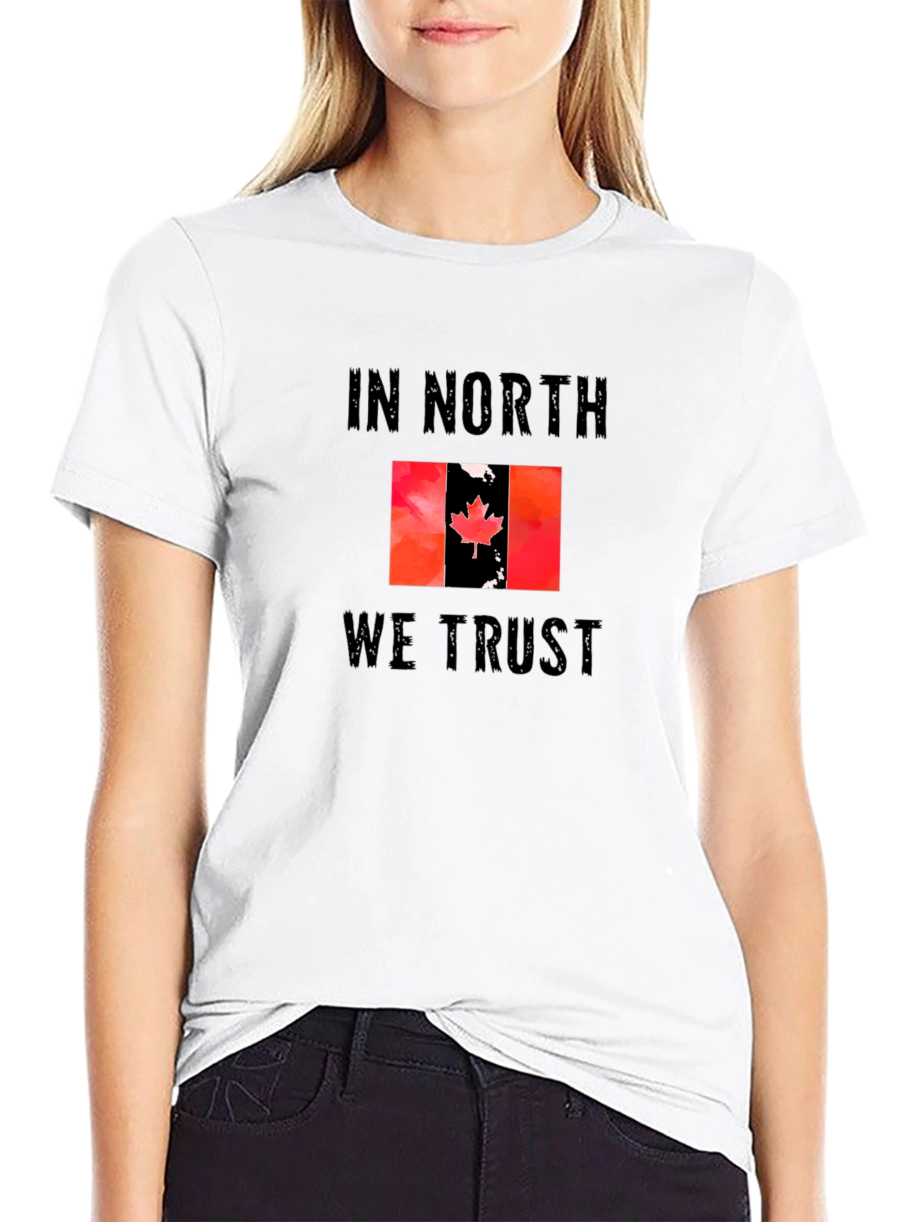 In North We Trust Canada Flag T-Shirt