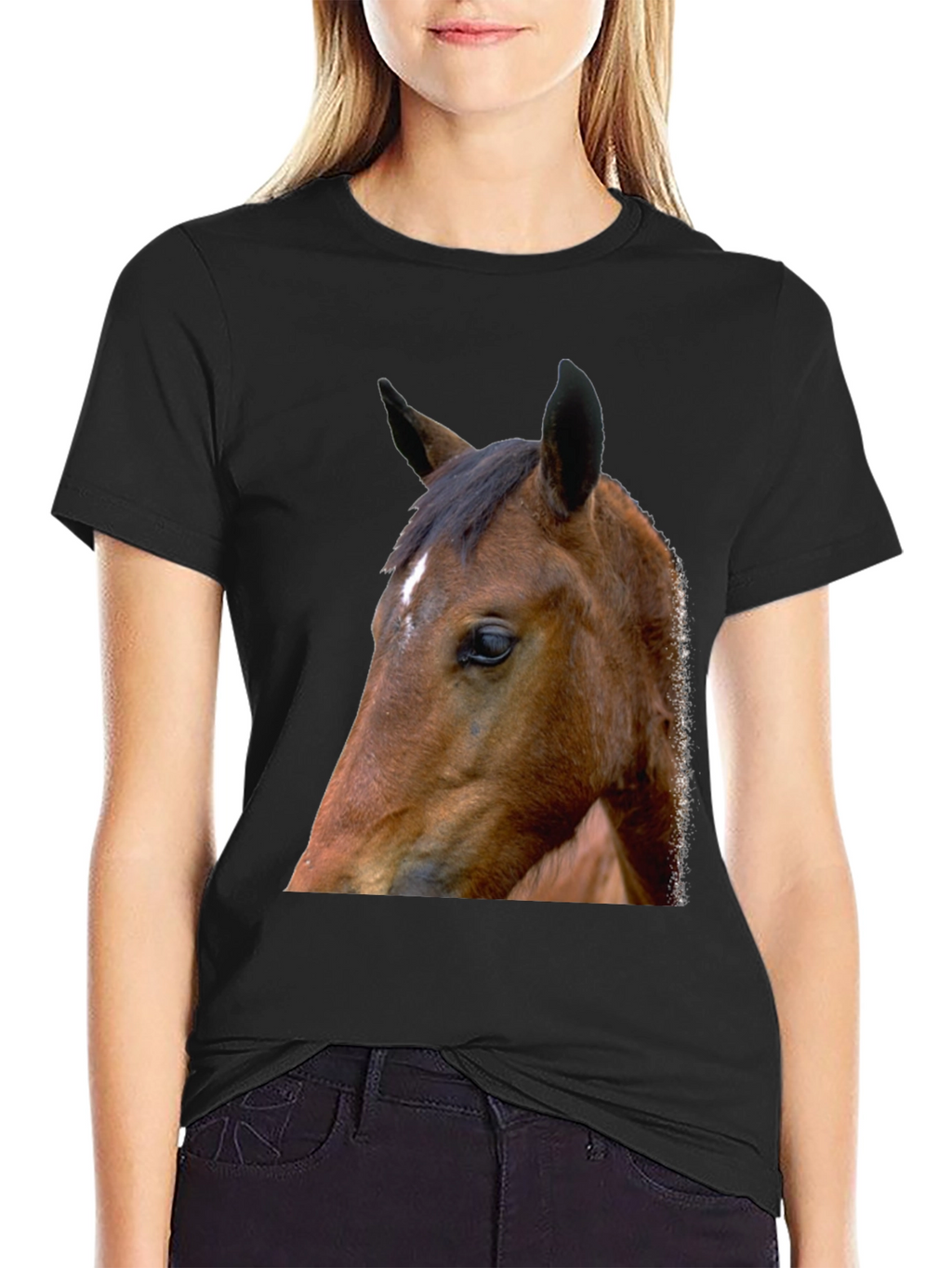 Horse Graphic Tee - Unisex Black T-Shirt