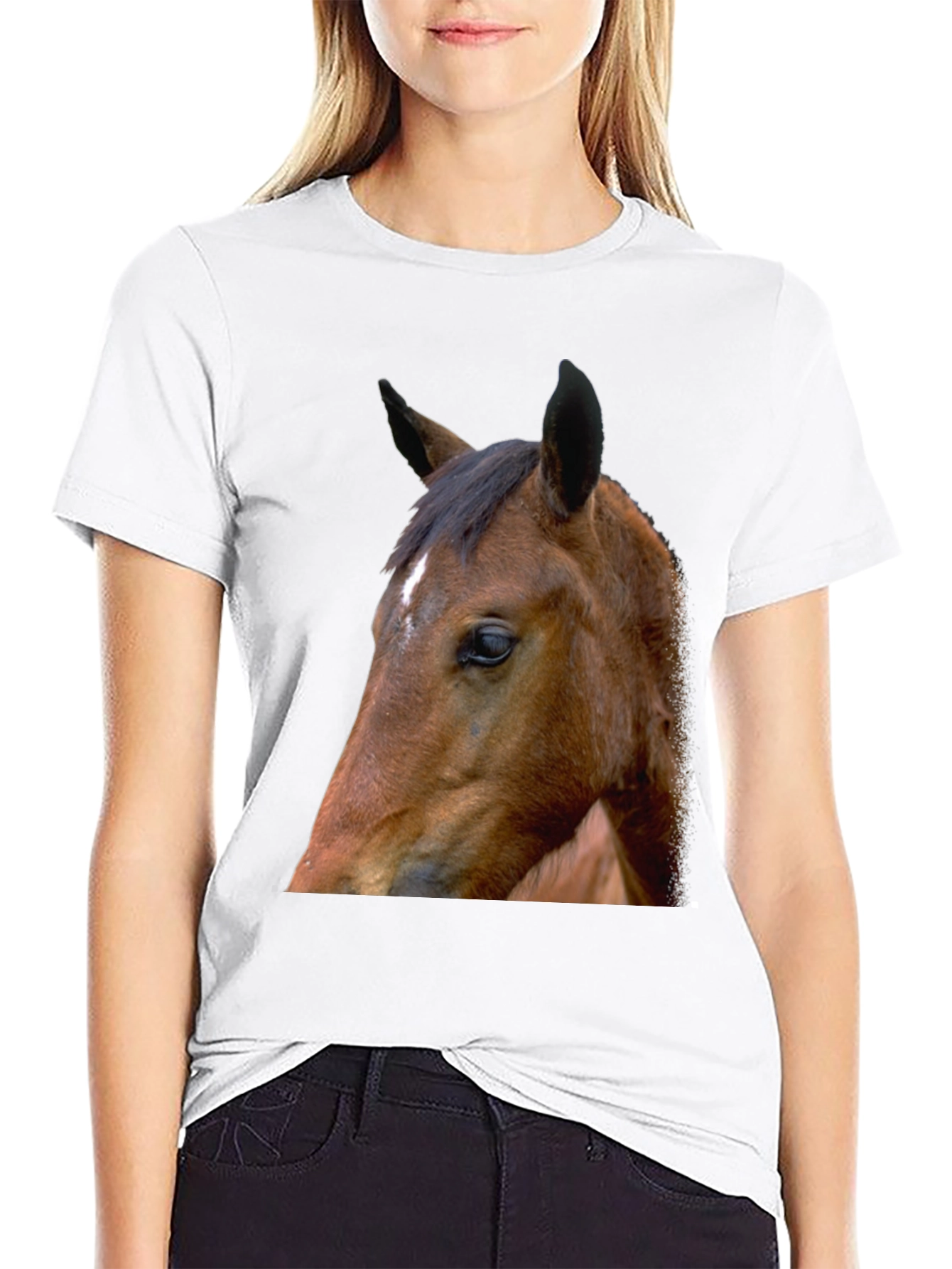 Horse Graphic Tee - Unisex Black T-Shirt