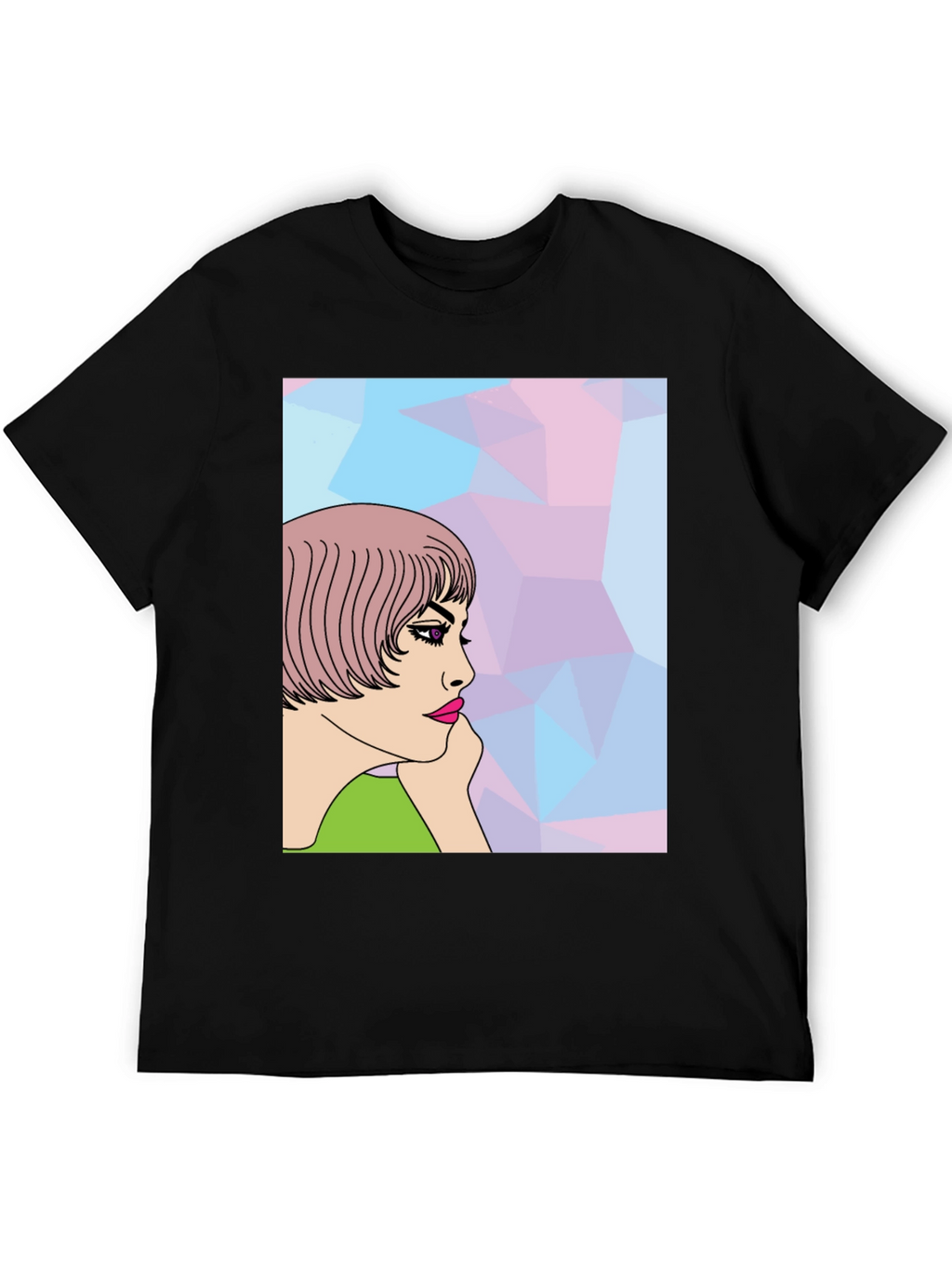 Stylish Graphic Tee - Pop Art Woman