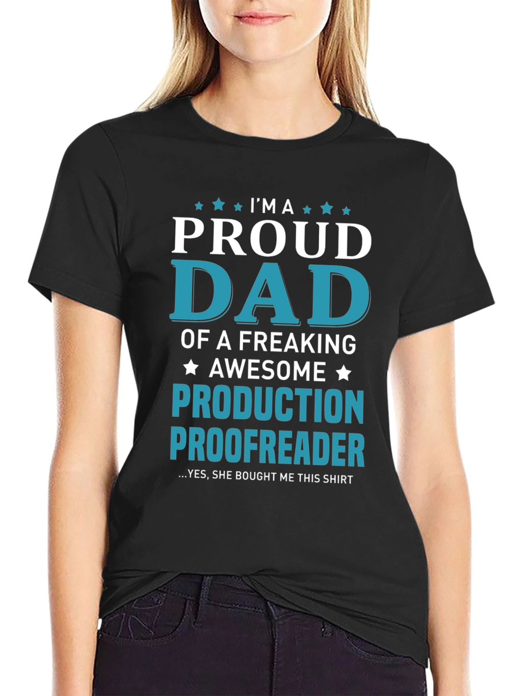 Proud Dad Production Proofreader Graphic Tee