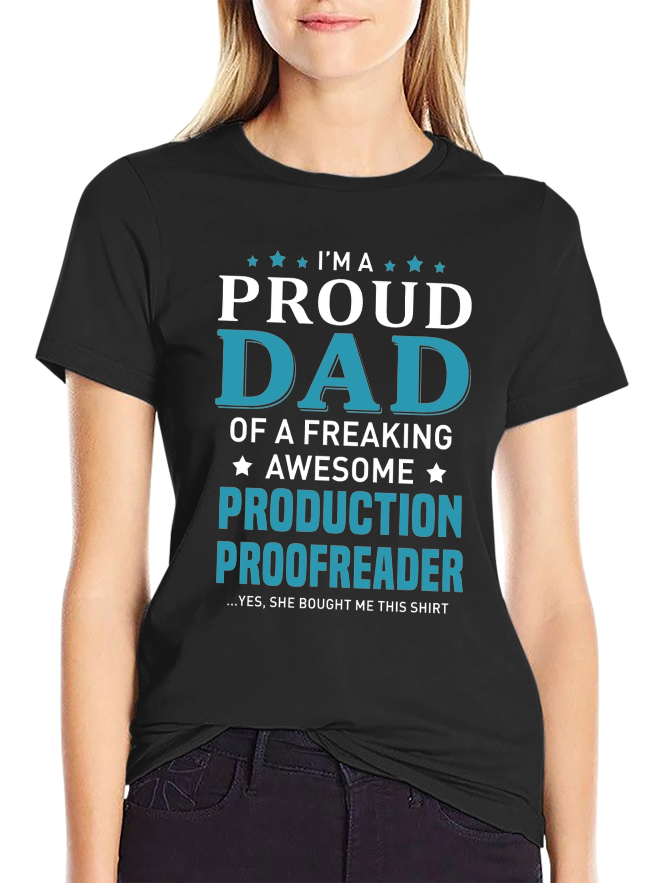 Proud Dad Production Proofreader Graphic Tee