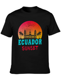 Ecuador Sunset Graphic T-Shirt