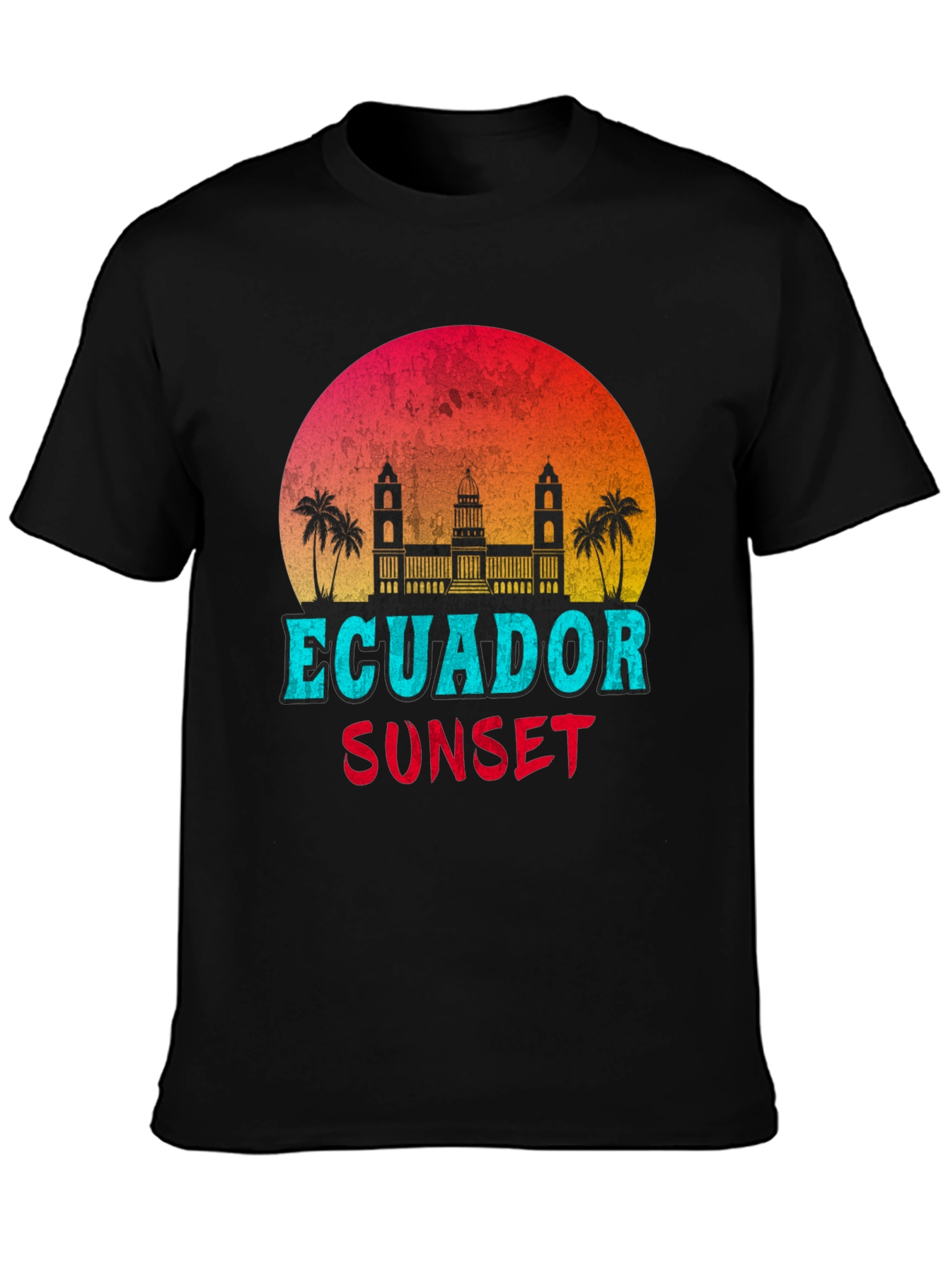 Ecuador Sunset Graphic T-Shirt