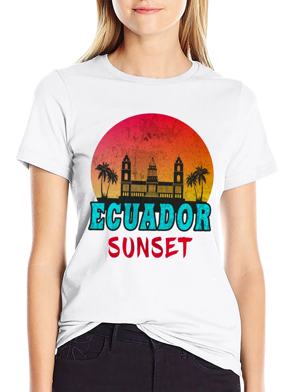 Ecuador Sunset Graphic T-Shirt