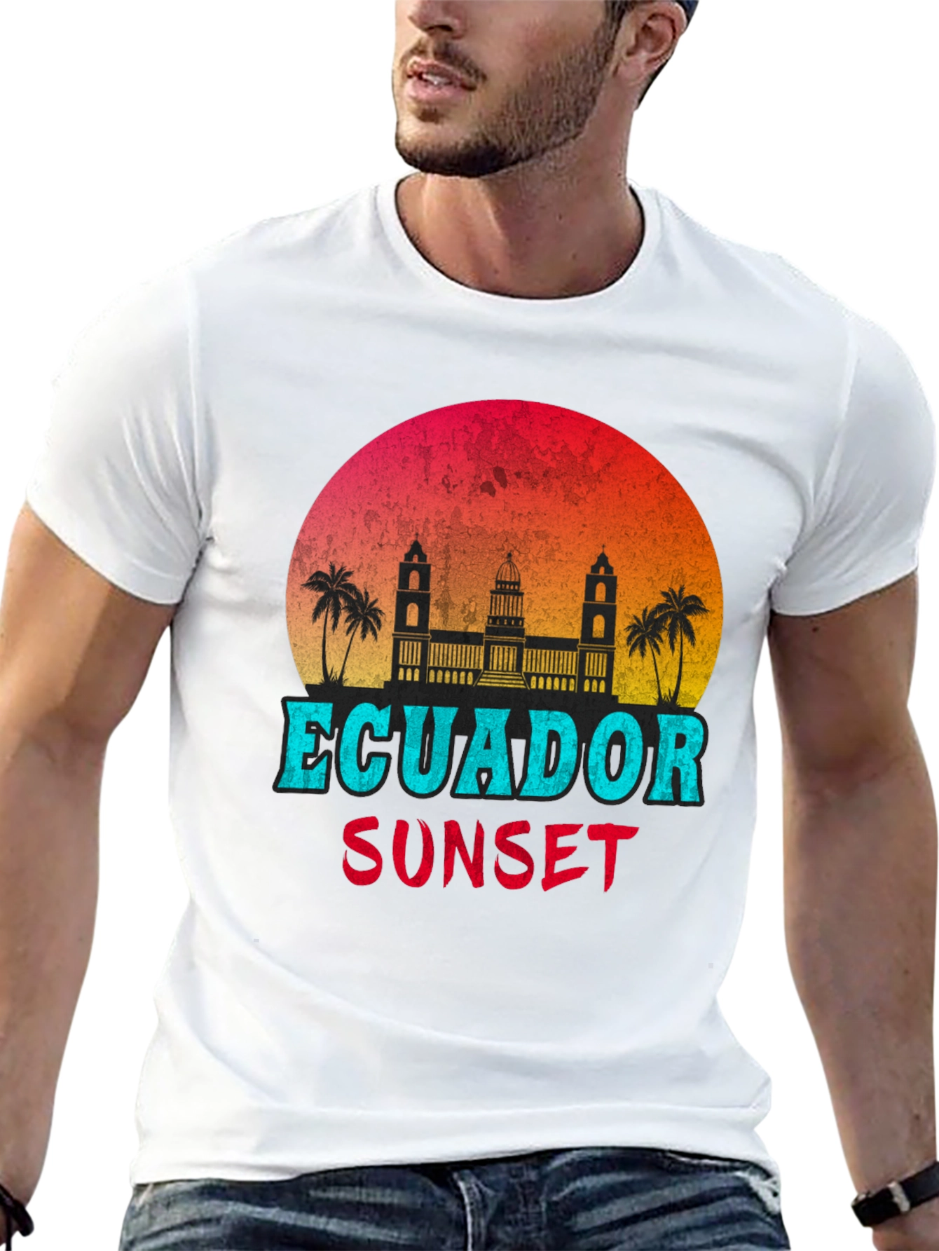 Ecuador Sunset Graphic T-Shirt