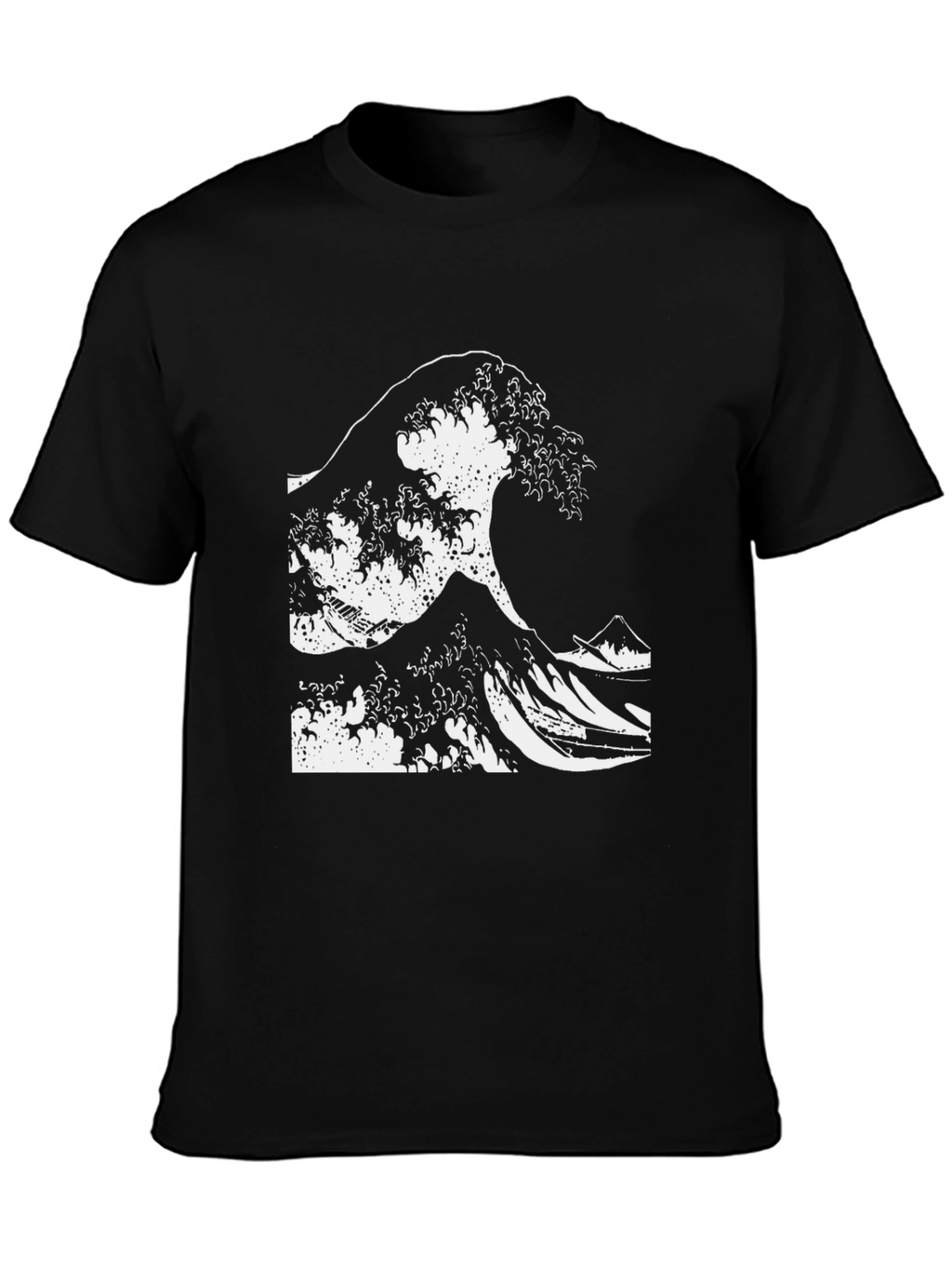 Great Wave Tee - Black Graphic T-Shirt