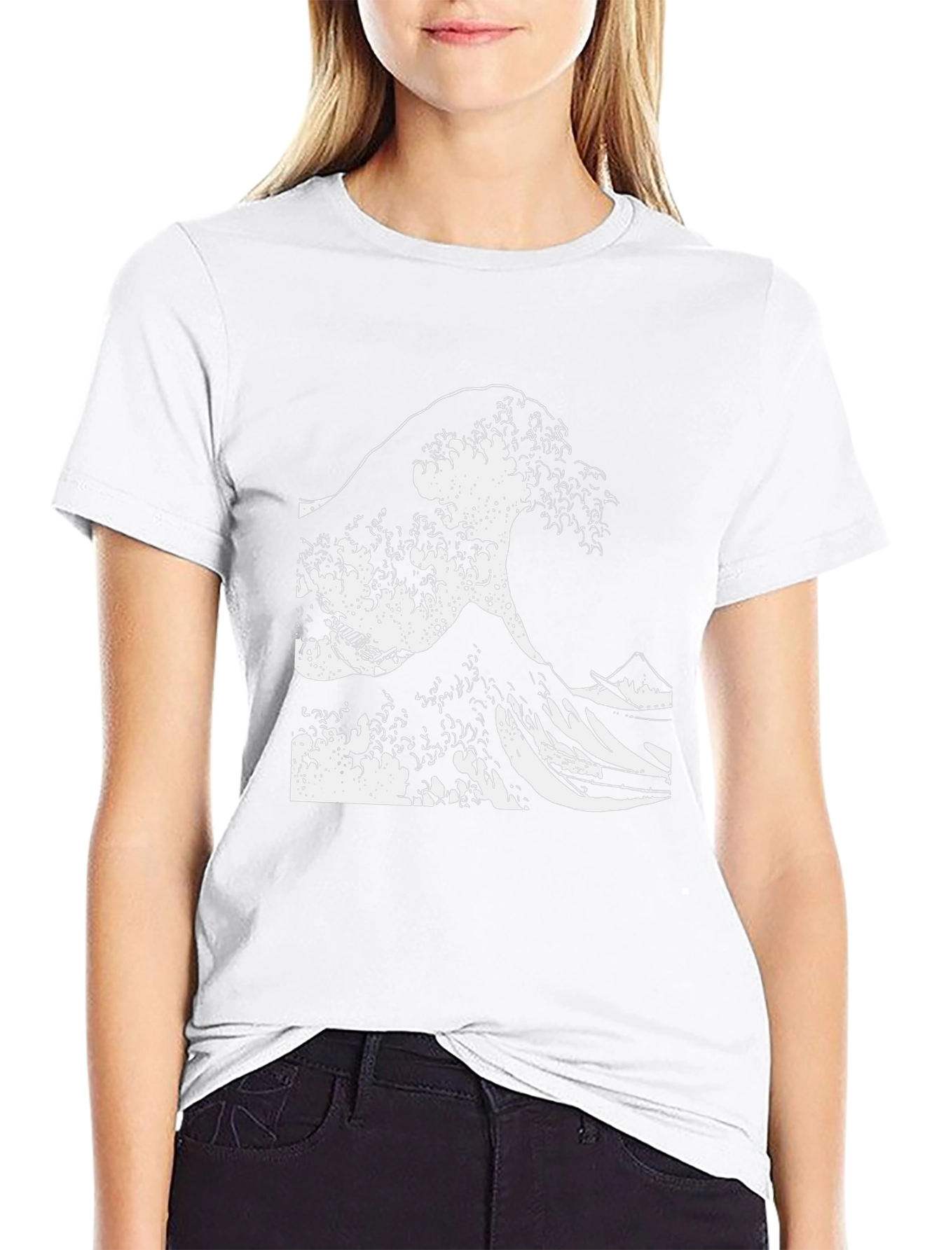 Great Wave Tee - Black Graphic T-Shirt