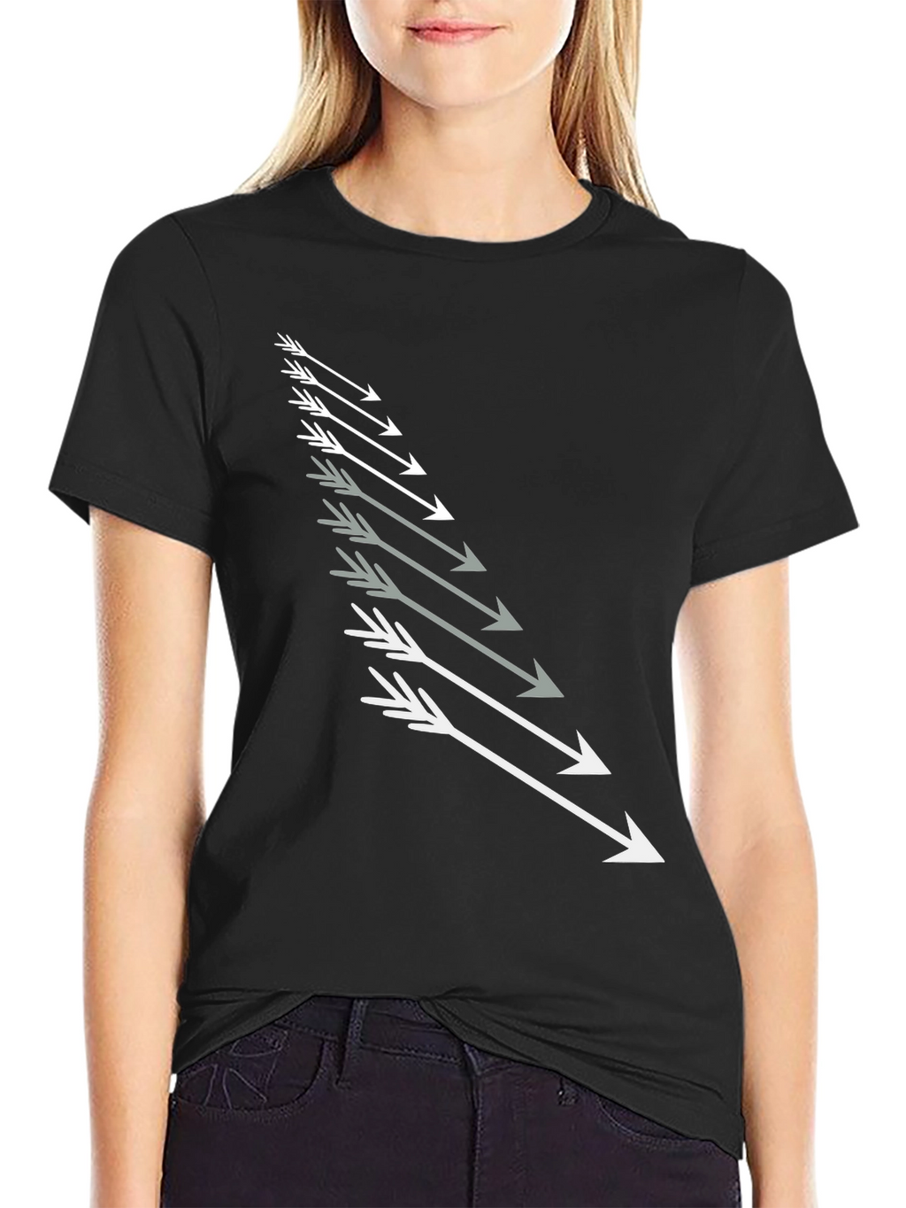 Arrow Graphic Black T-Shirt