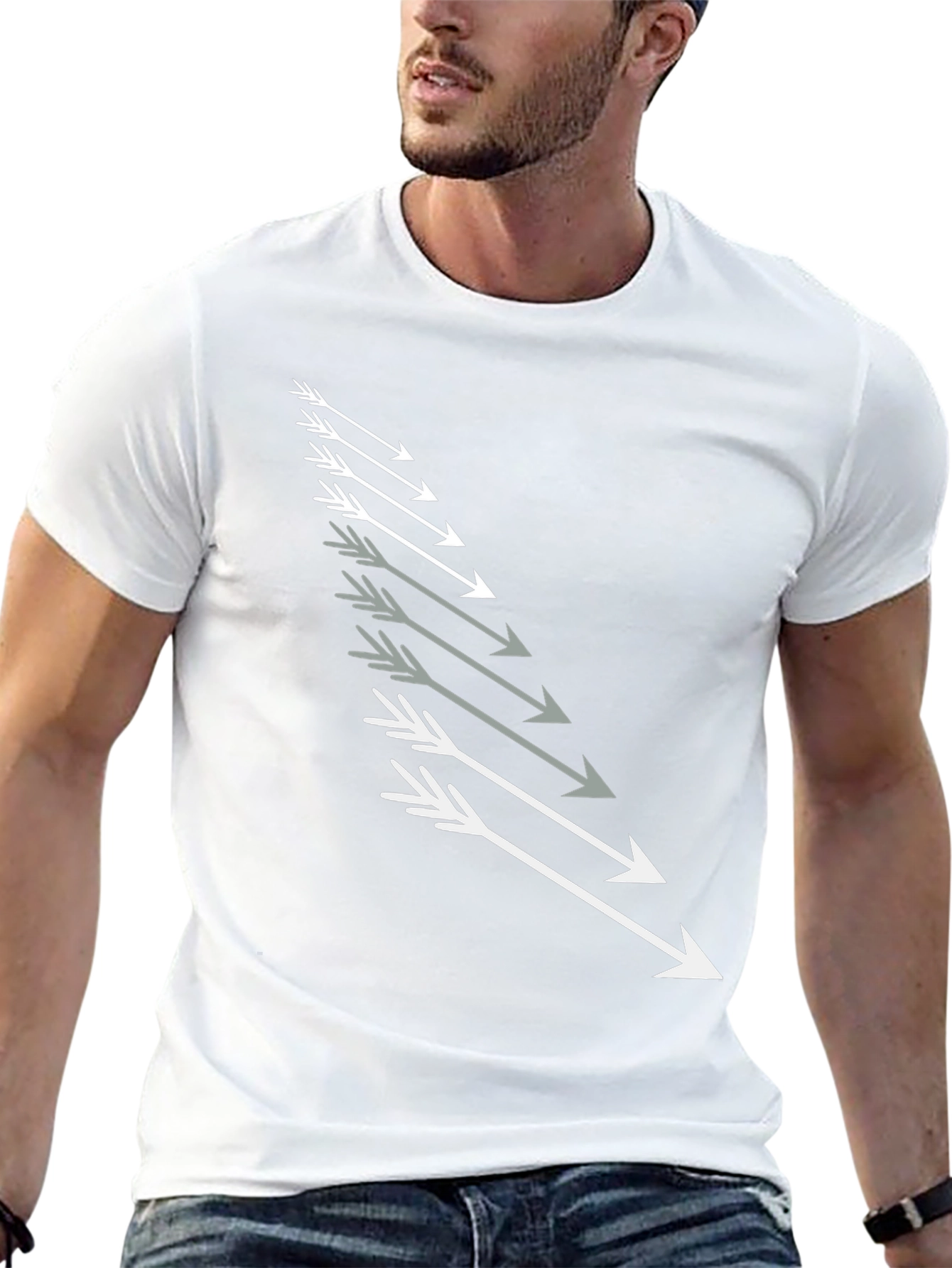 Arrow Graphic Black T-Shirt