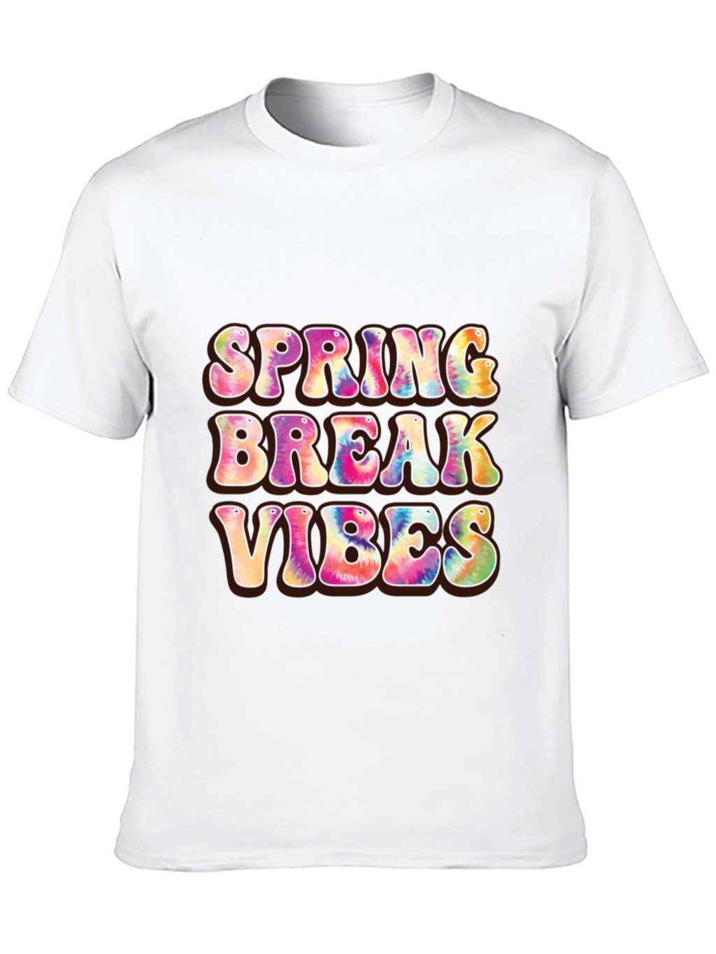 Spring Break Vibes Graphic Tee - Black