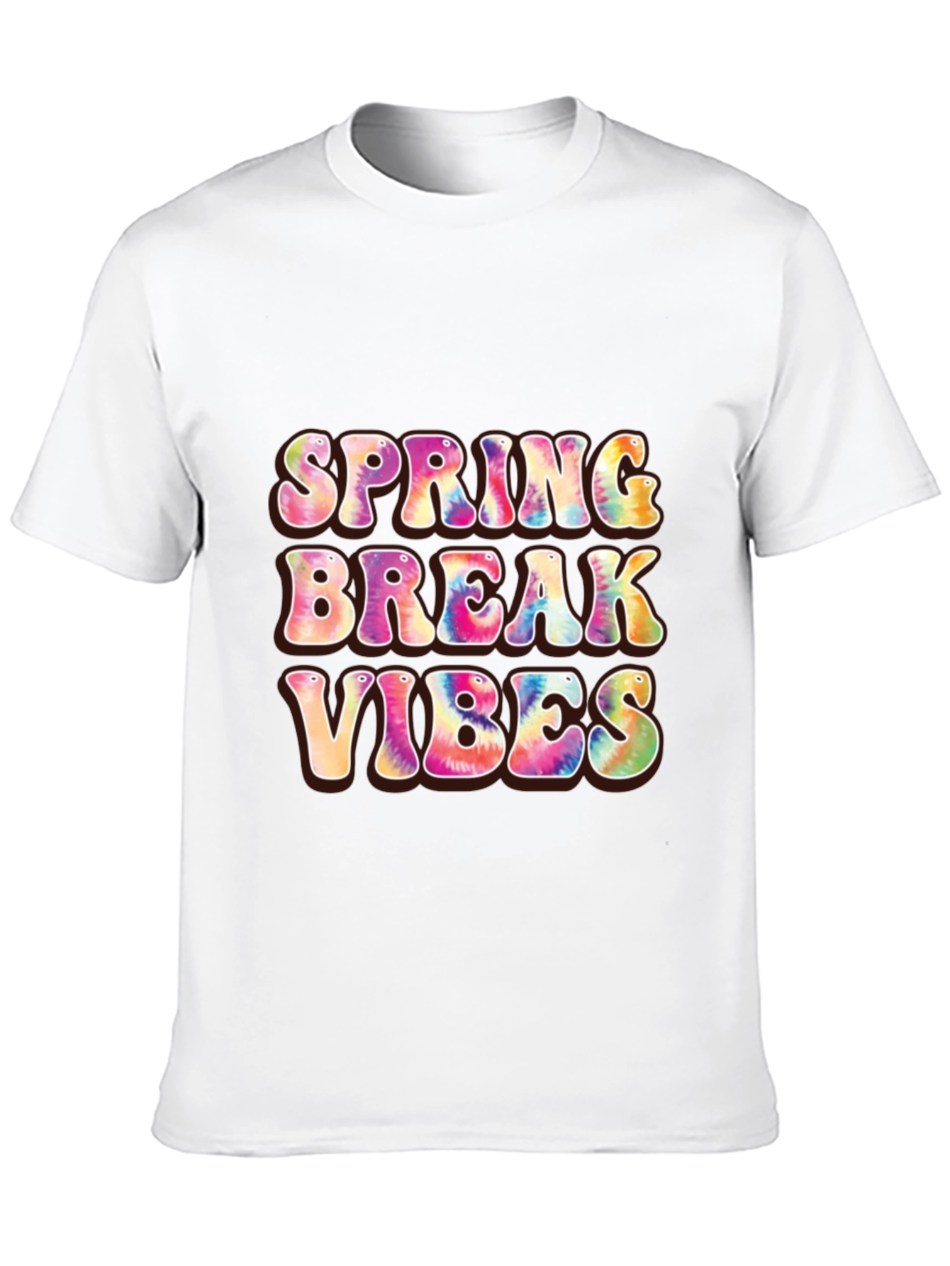 Spring Break Vibes Graphic Tee - Black