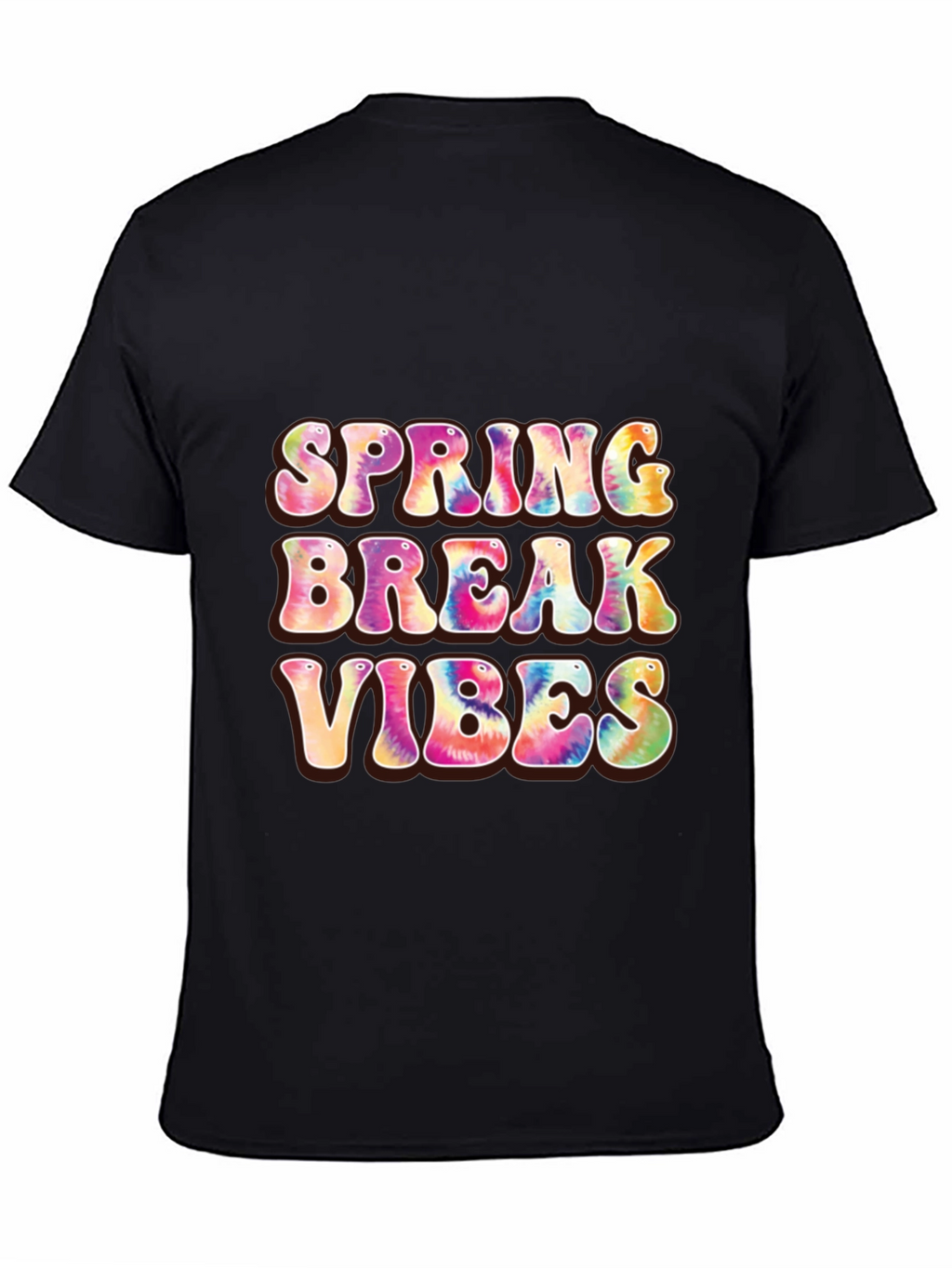 Spring Break Vibes Graphic Tee - Black