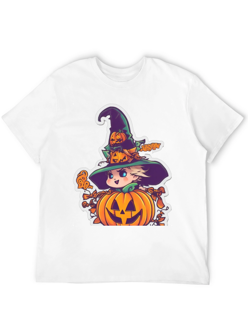 Halloween Witch Pumpkin Graphic Tee