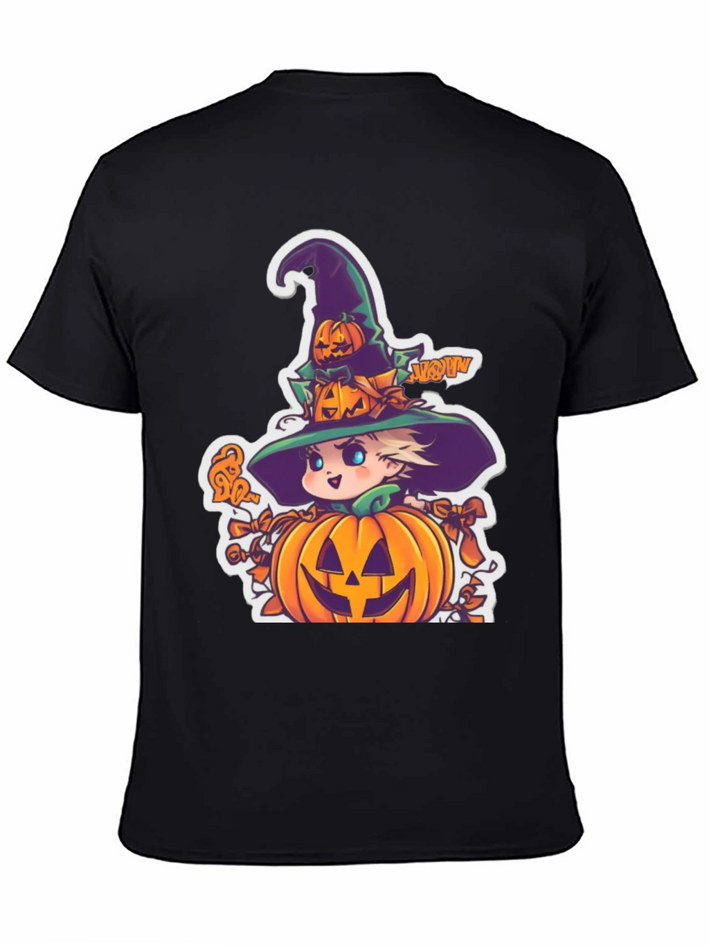 Halloween Witch Pumpkin Graphic Tee