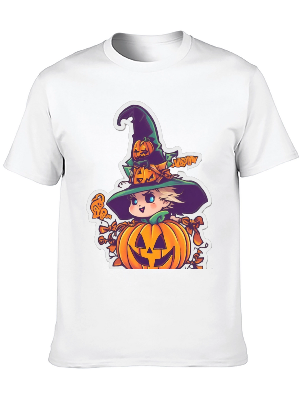 Halloween Witch Pumpkin Graphic Tee