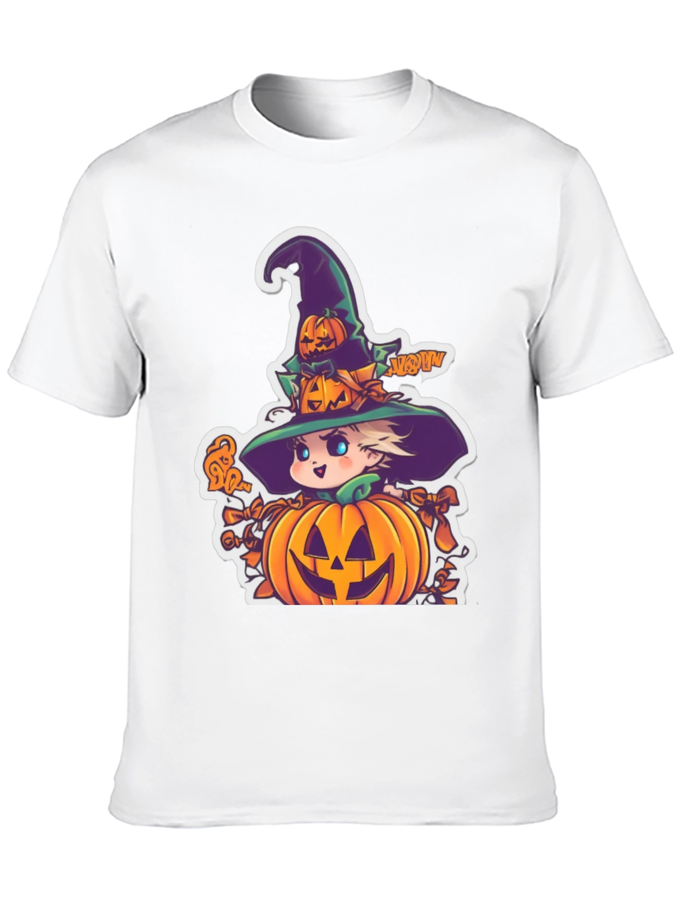 Halloween Witch Pumpkin Graphic Tee