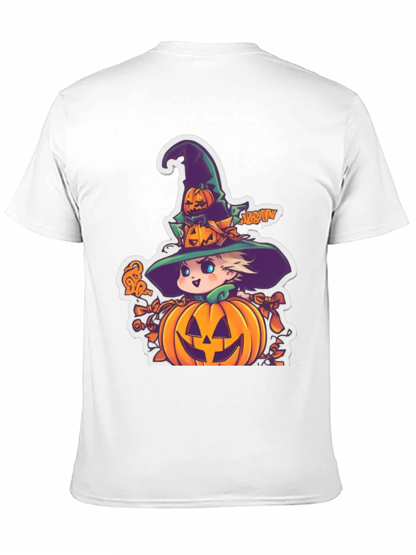 Halloween Witch Pumpkin Graphic Tee