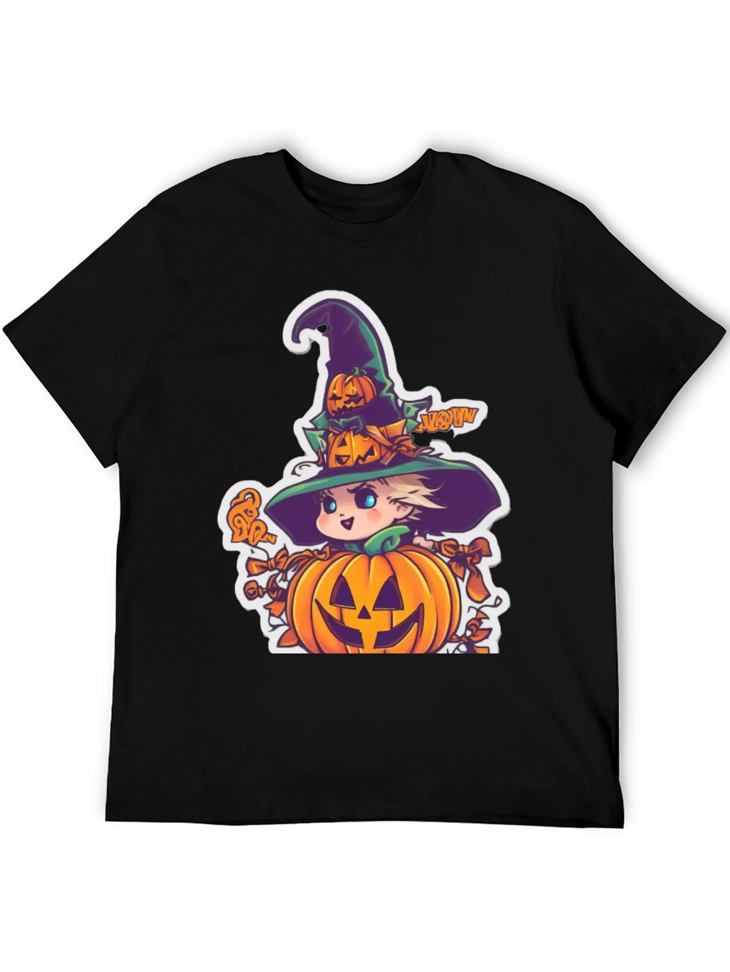 Halloween Witch Pumpkin Graphic Tee