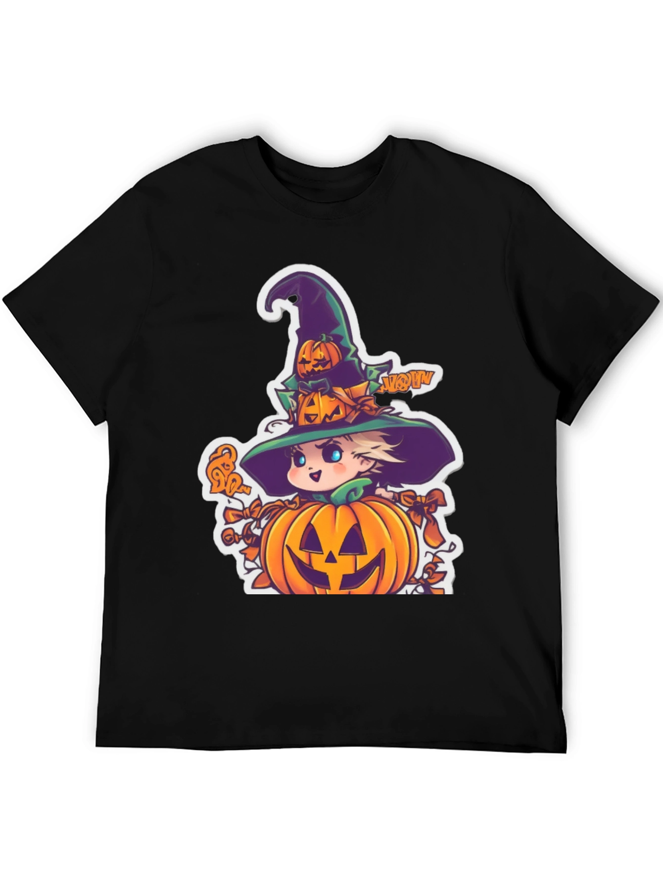 Halloween Witch Pumpkin Graphic Tee