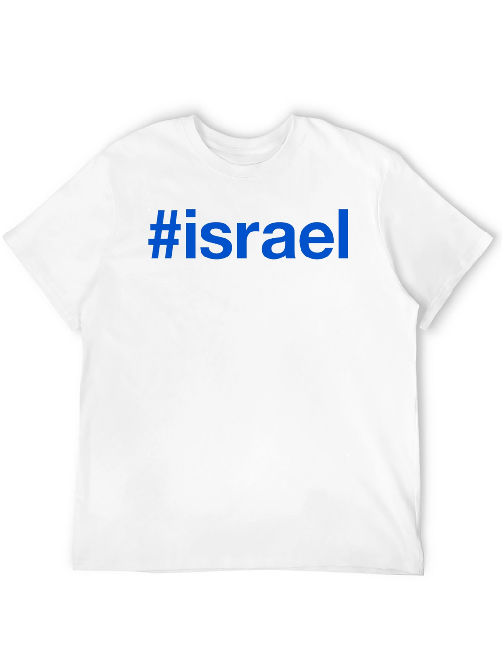 #Israel Graphic Tee - Black Cotton Blend T-Shirt