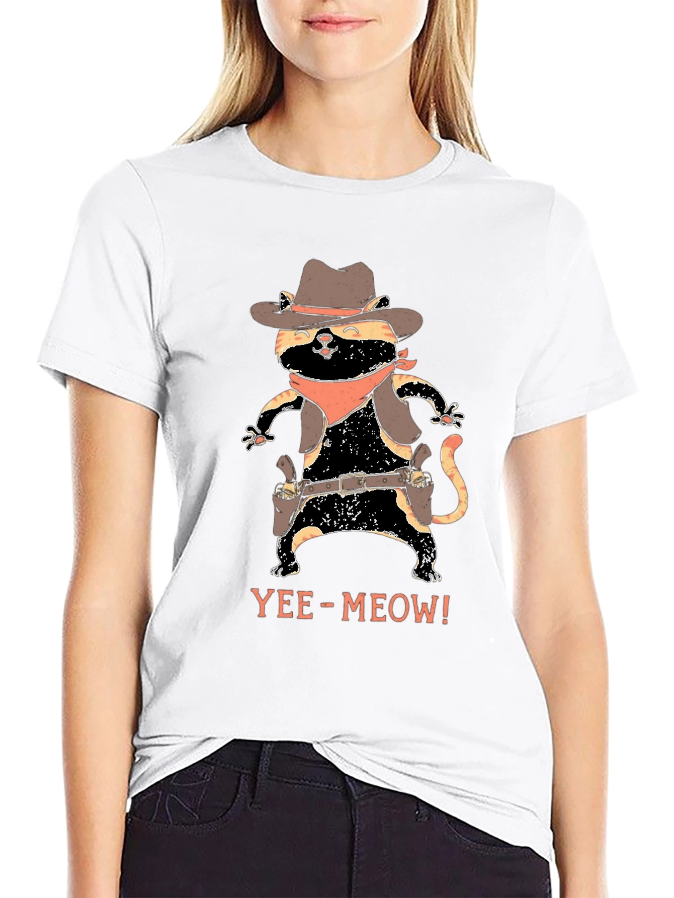 Cowboy Cat Graphic Tee - Yee-Meow!