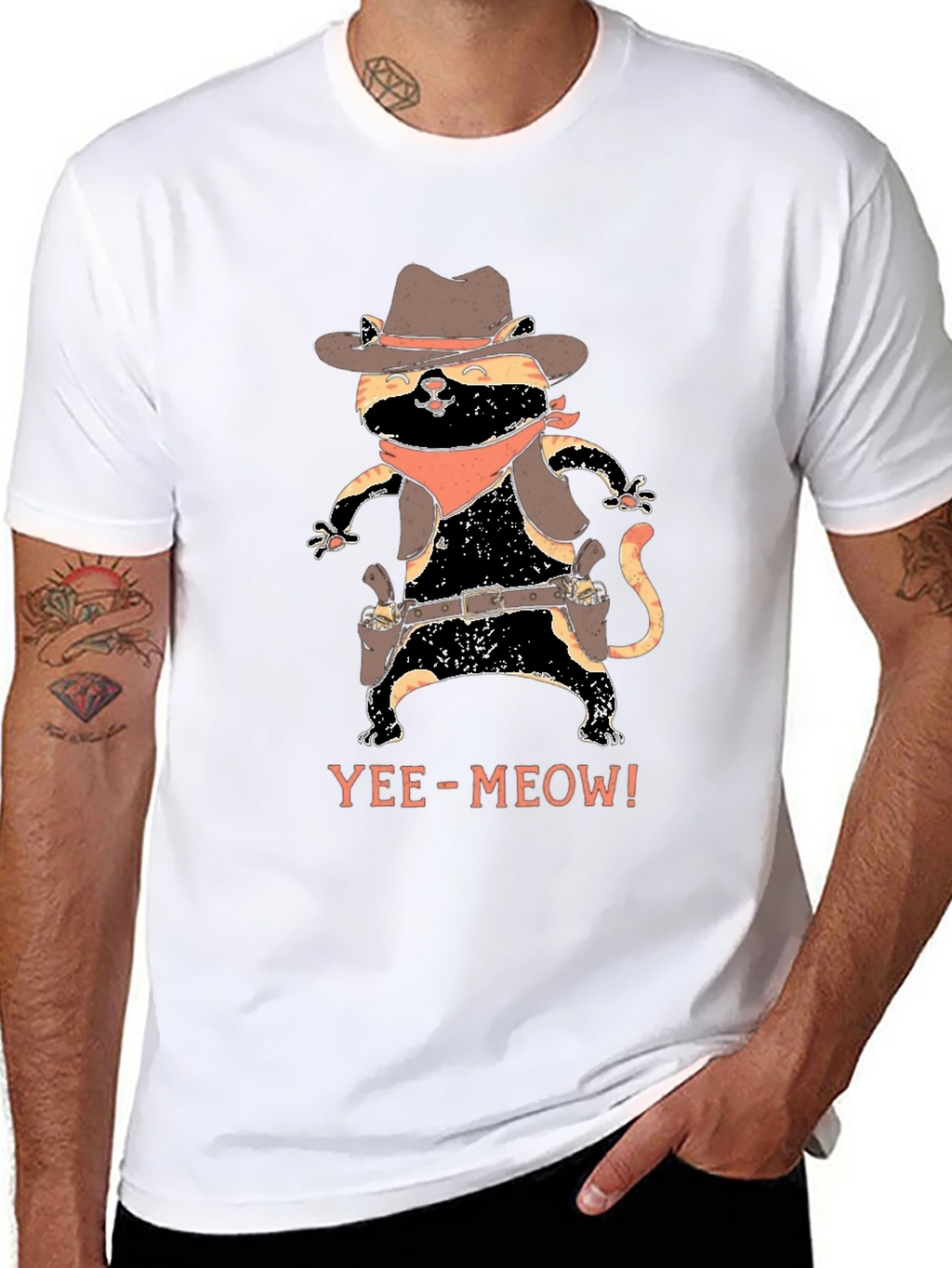 Cowboy Cat Graphic Tee - Yee-Meow!